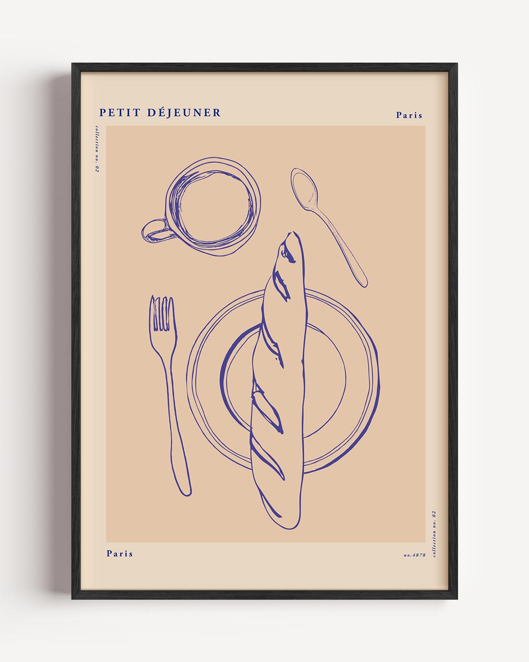 Stijlvolle Petit Déjeuner Poster-WallArtistic