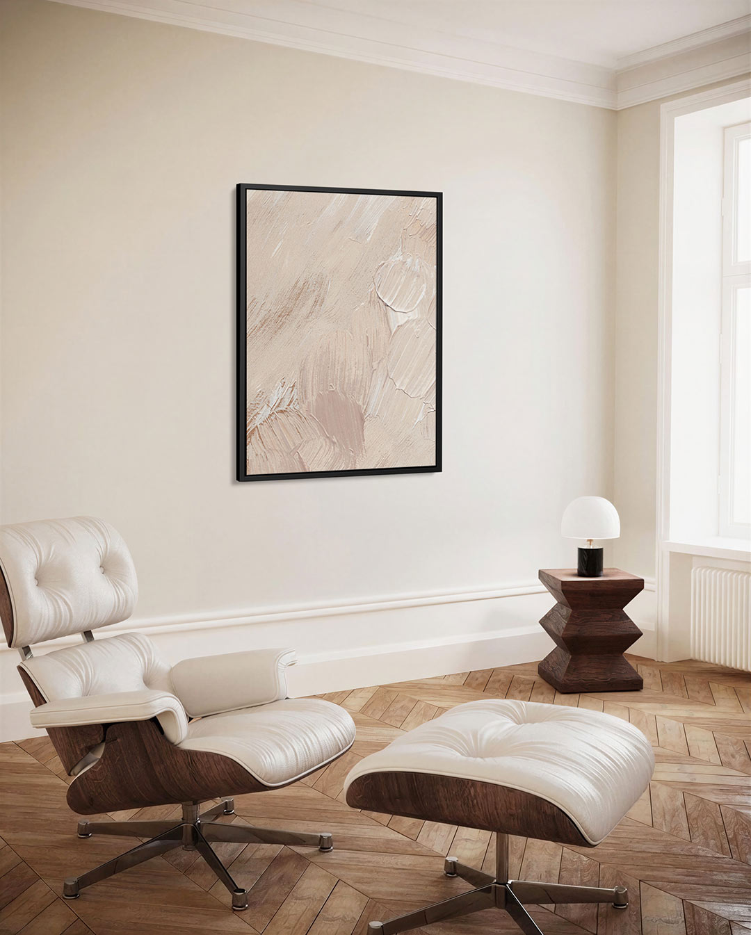 Zachte textuur compositie Kunstwerk