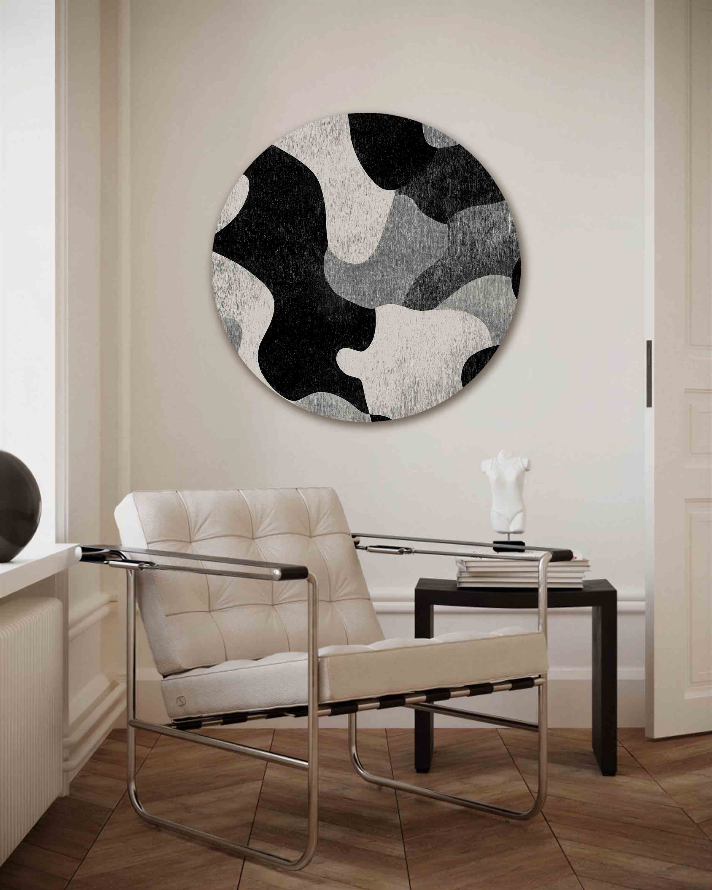 Abstracte vormen Muurcirkel