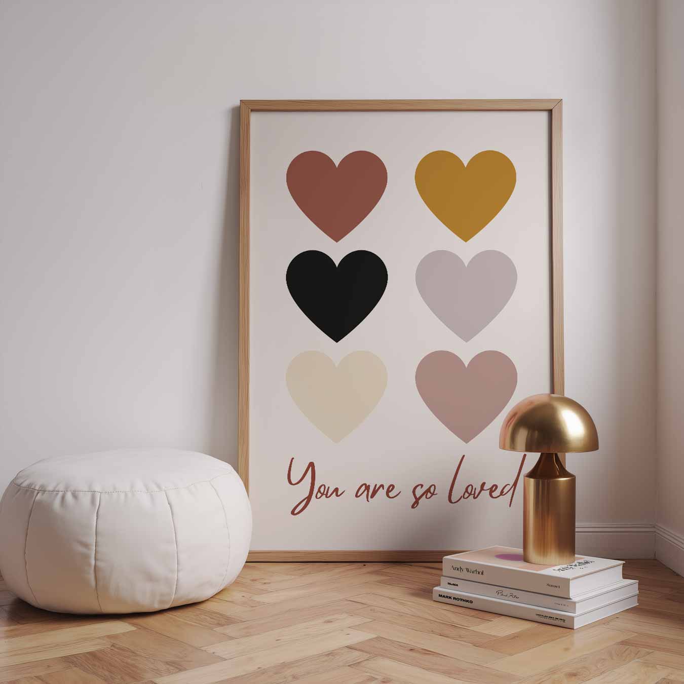 Warme Hartjes Poster-WallArtistic