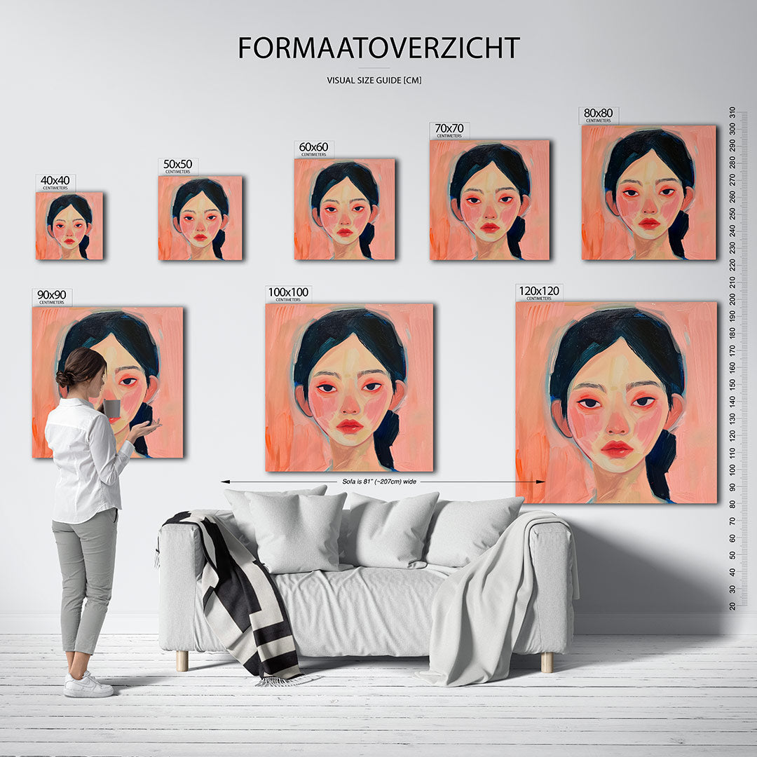 Portretstudie Kunstwerk