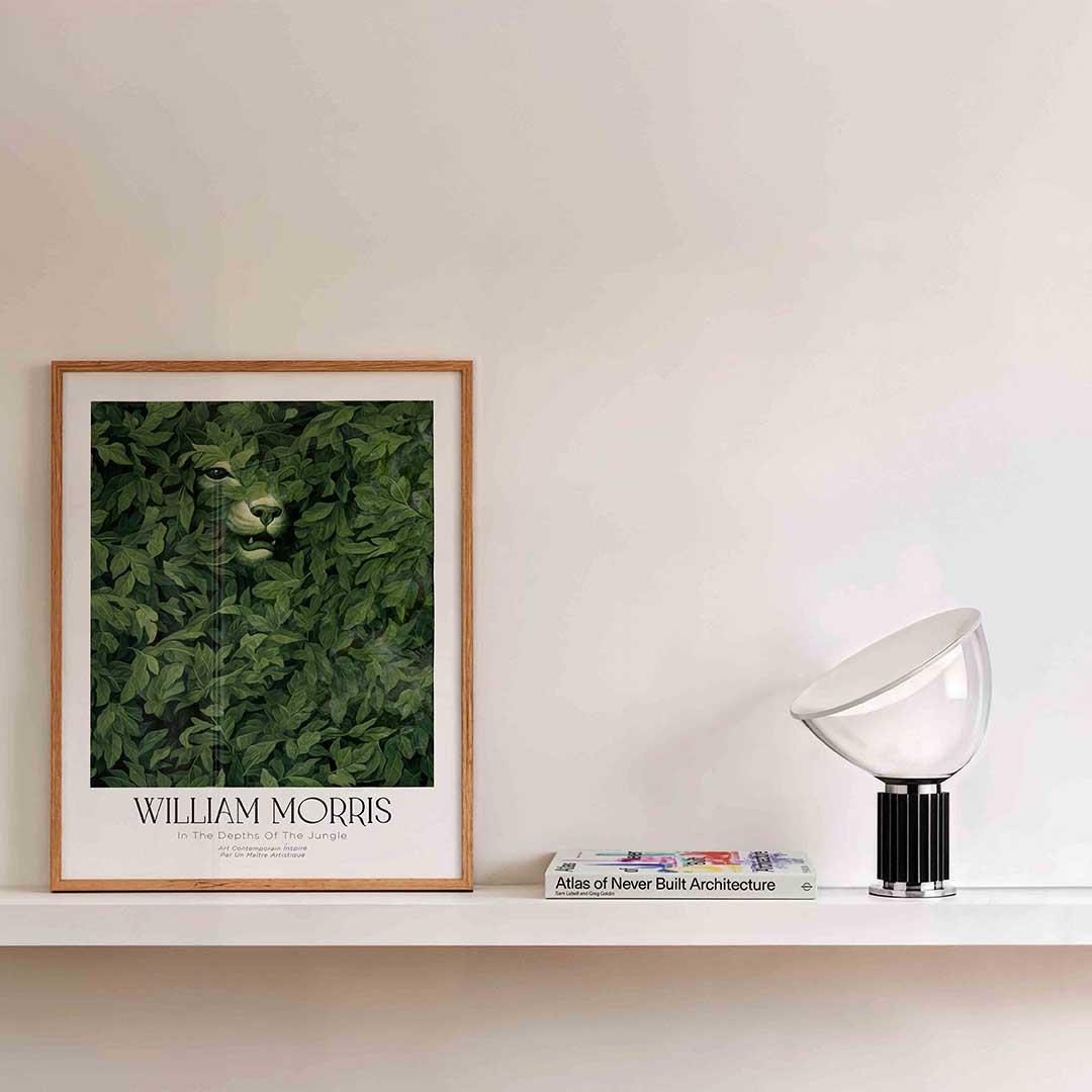 Groen bladerdek met dier Poster