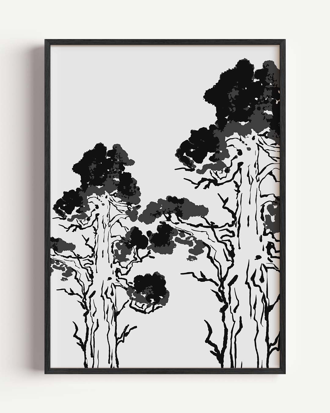 Mystieke Boom Silhouetten Poster-WallArtistic