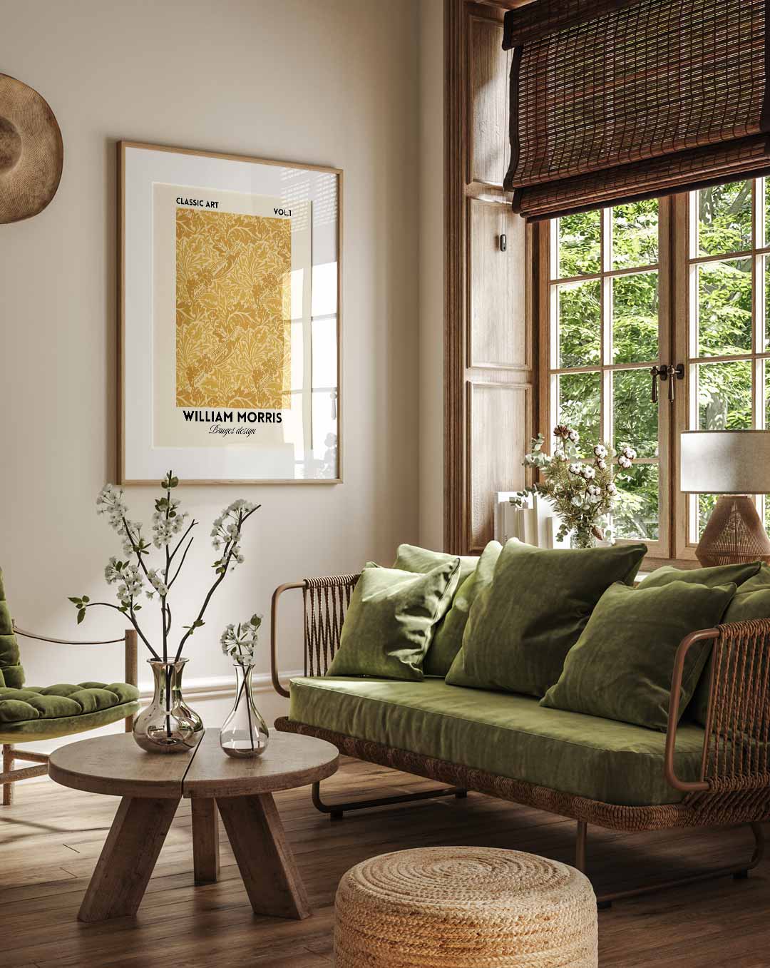 Klassieke Bloempatronen Poster-WallArtistic