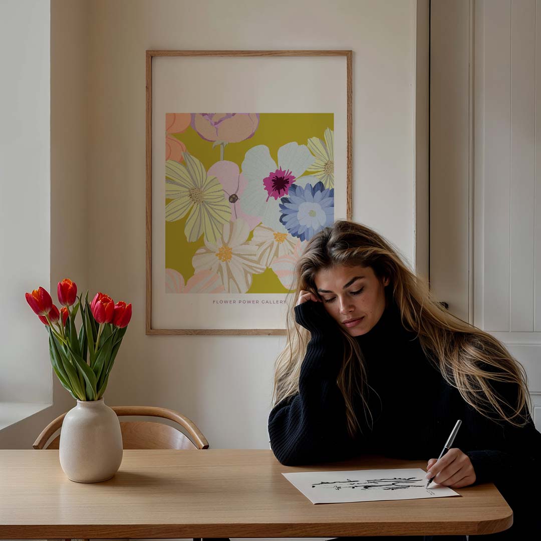 Bloemenpracht Wandposter-WallArtistic