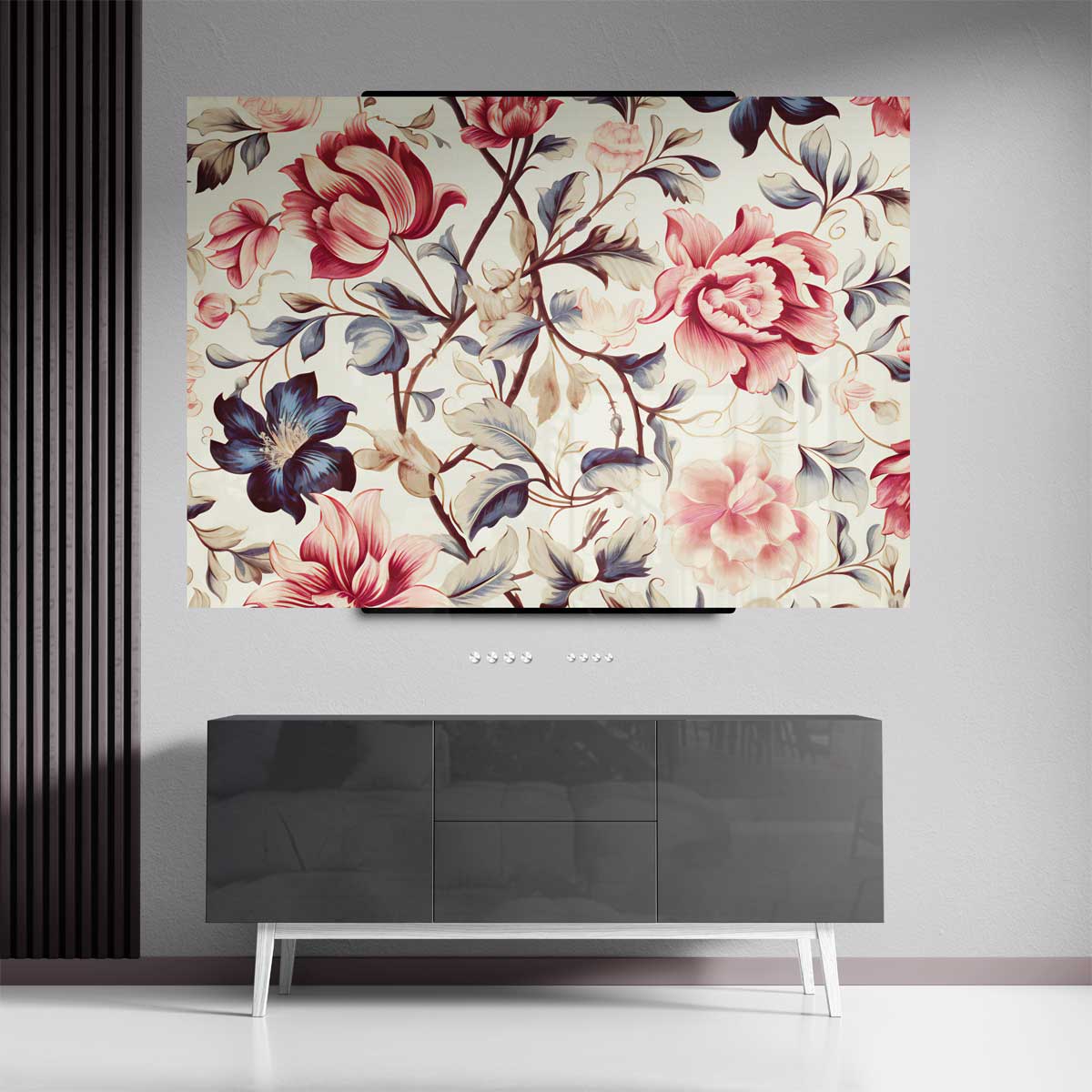 Tijdloze Bloemenpracht Kunstwerk-canvas-dibond-plexiglas-wanddecoratie-WallArtistic
