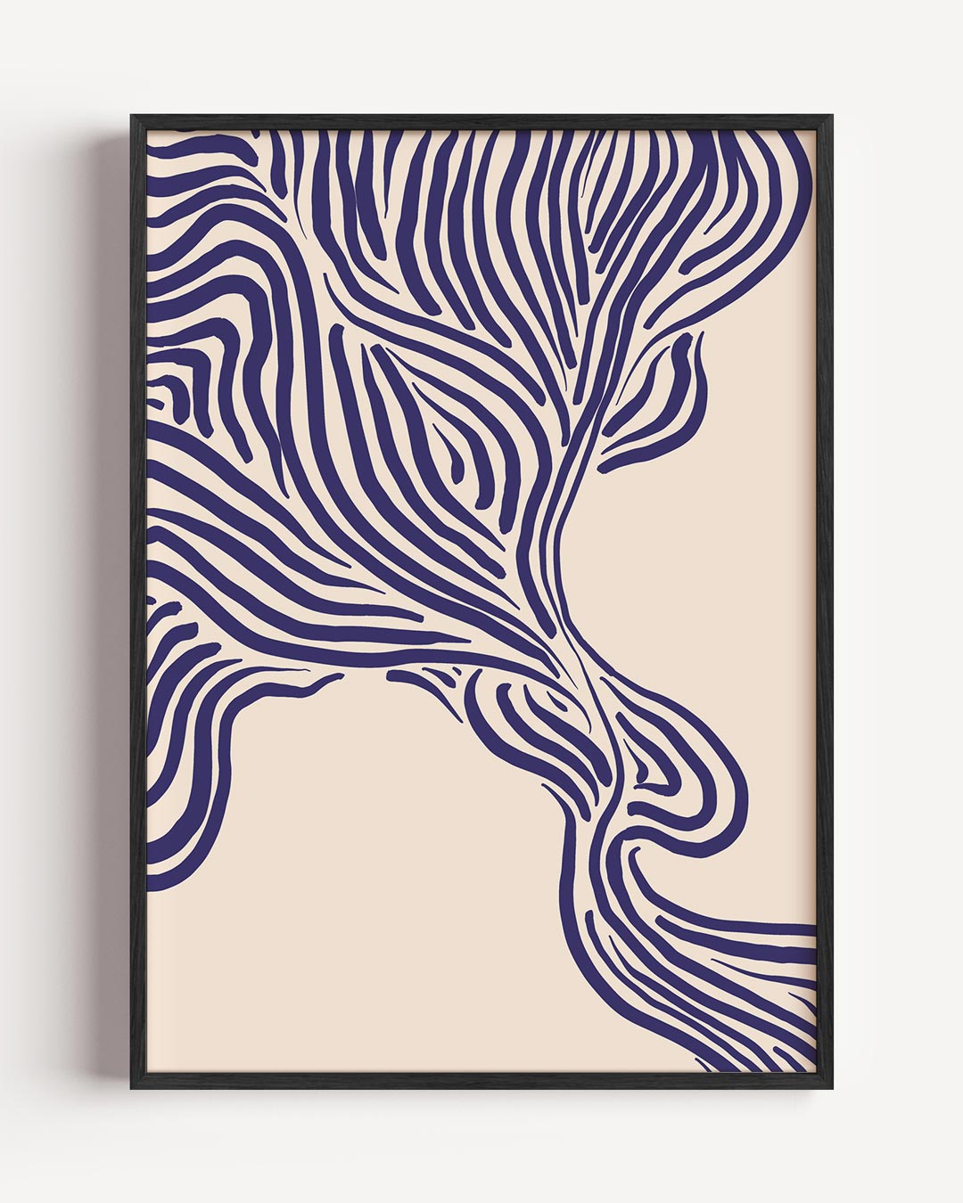 Organisch Lijnenpatroon Poster-WallArtistic