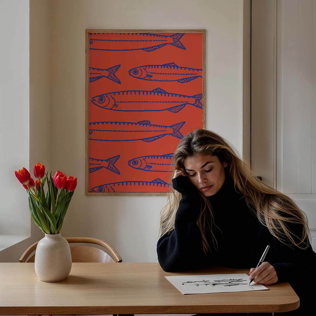 Kleurrijke Visillustratie Poster-WallArtistic