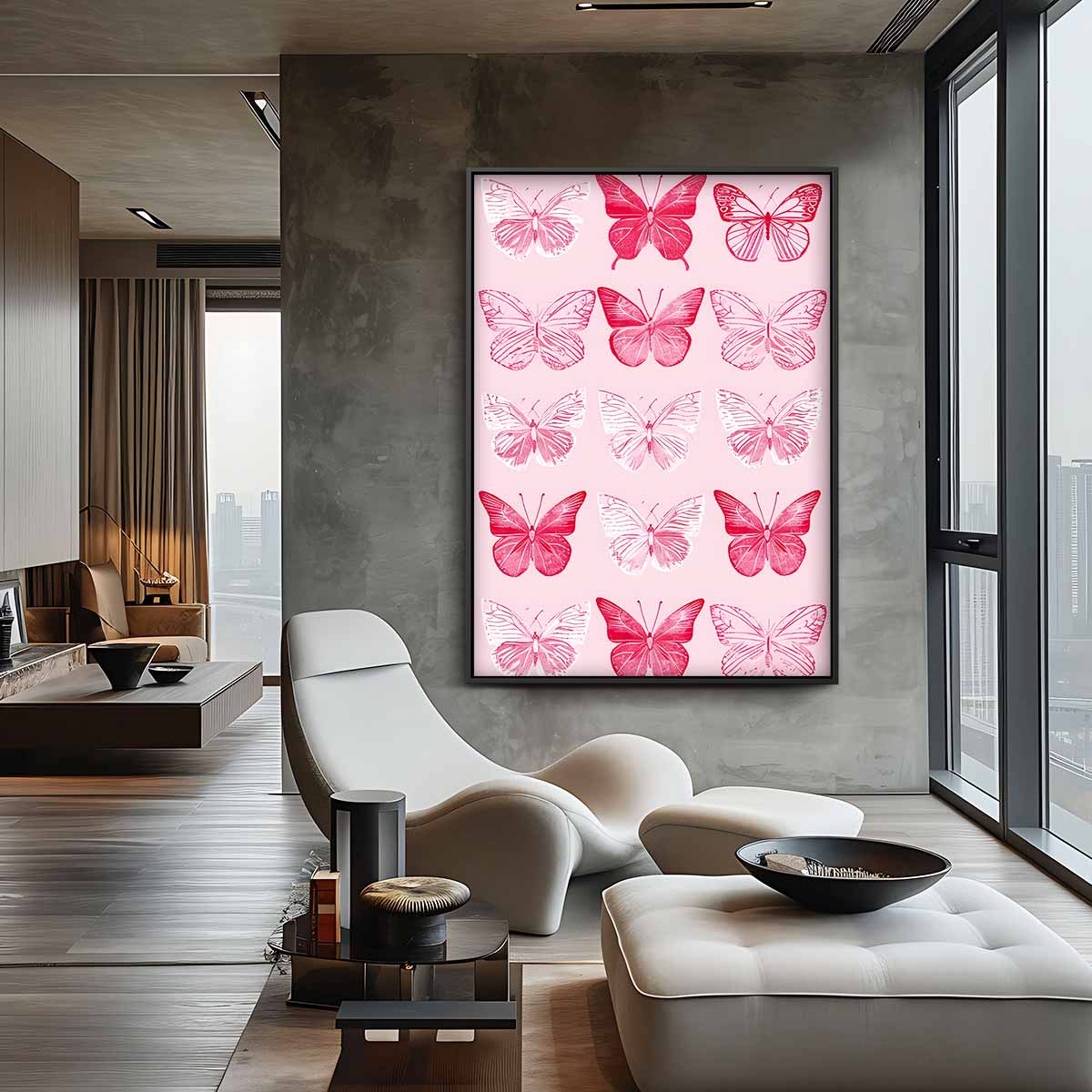 Vlinderfantasie Kunstwerk-canvas-dibond-plexiglas-wanddecoratie-WallArtistic