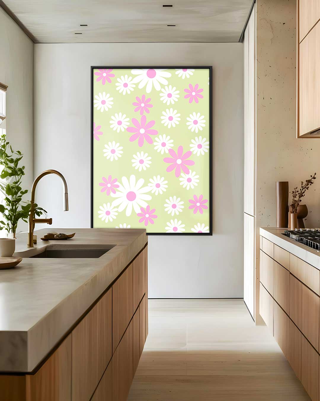 Vrolijke Bloemenpracht Kunstwerk-canvas-dibond-plexiglas-wanddecoratie-WallArtistic