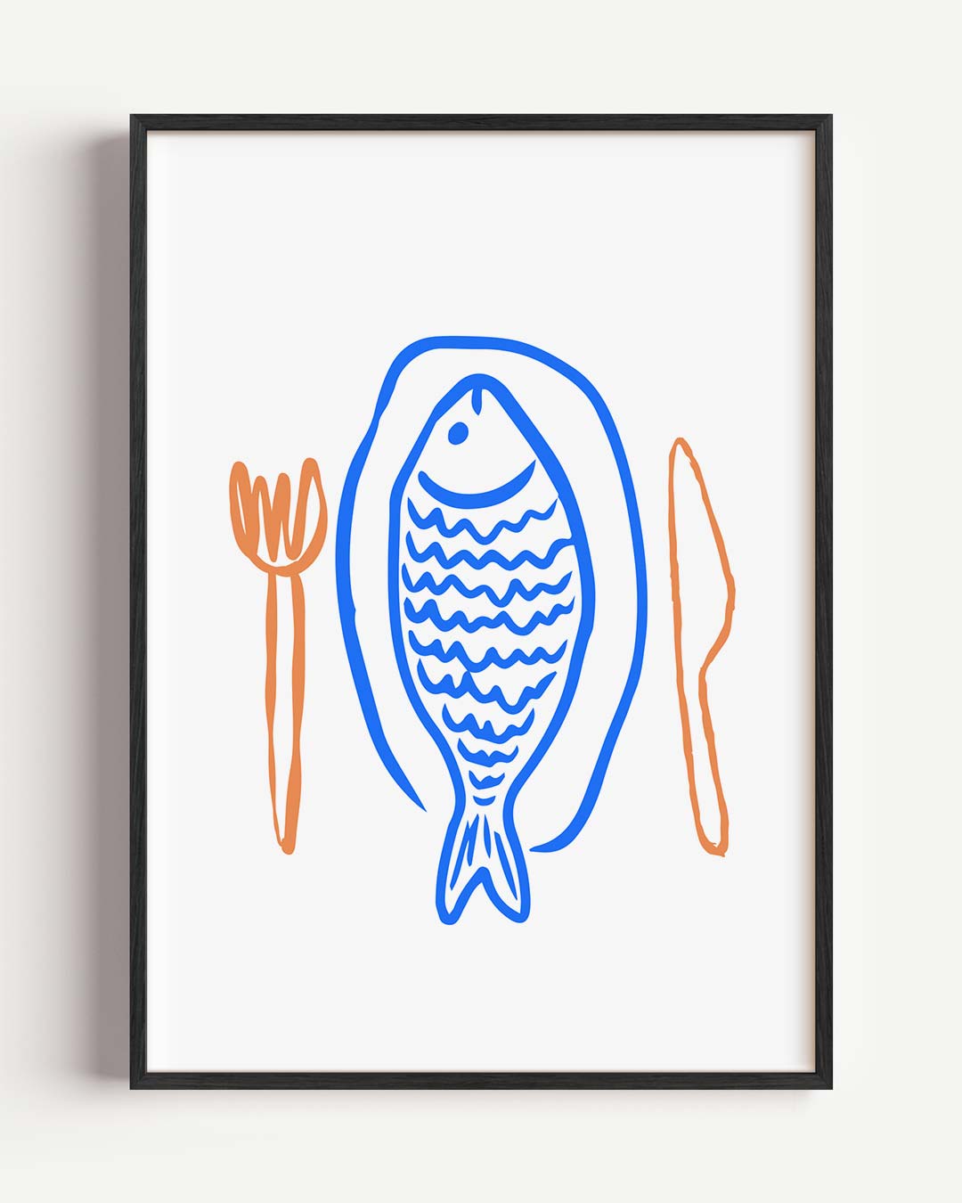 Stijlvolle Vis Eetkamerposter-WallArtistic