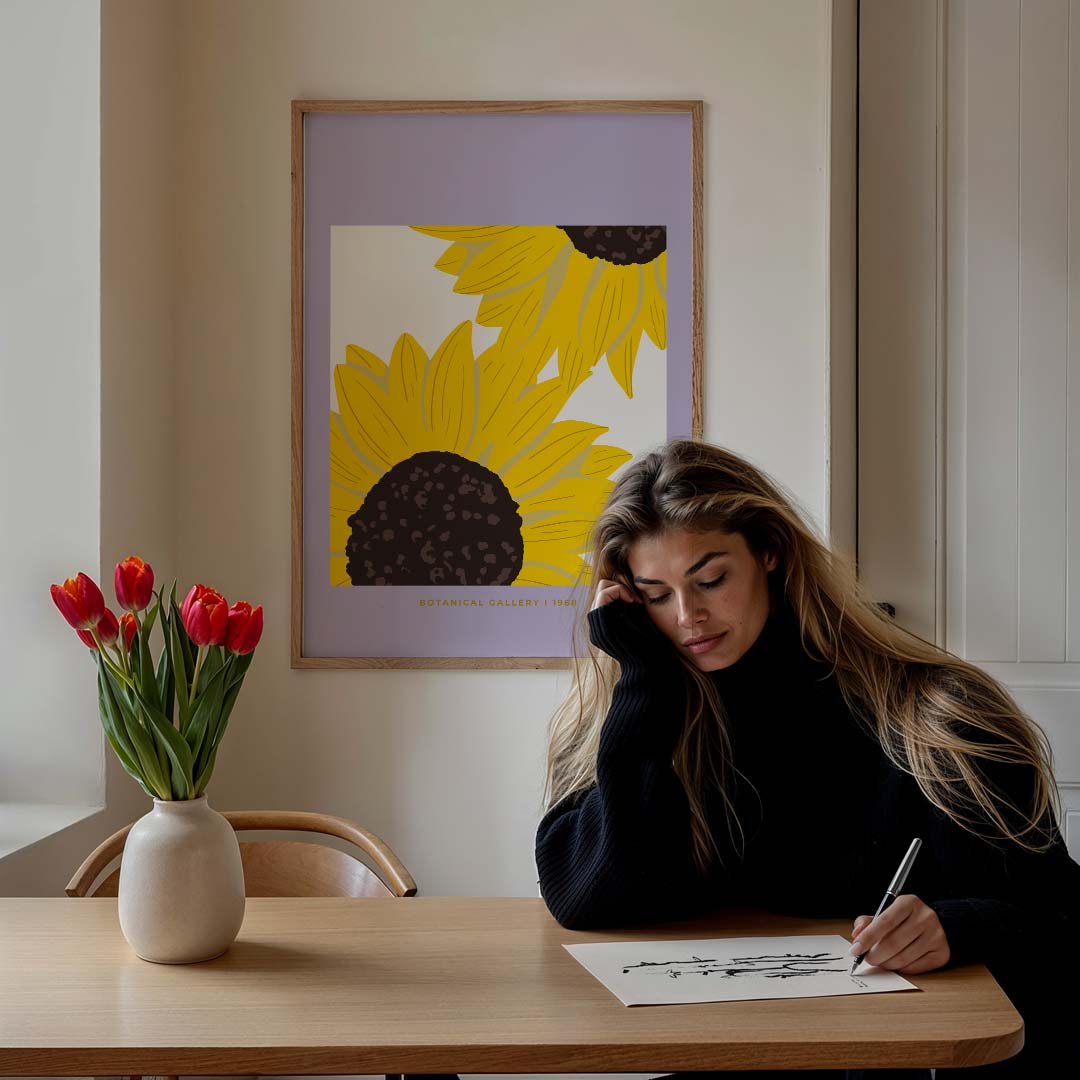 Zonnebloem Kunstposter-WallArtistic