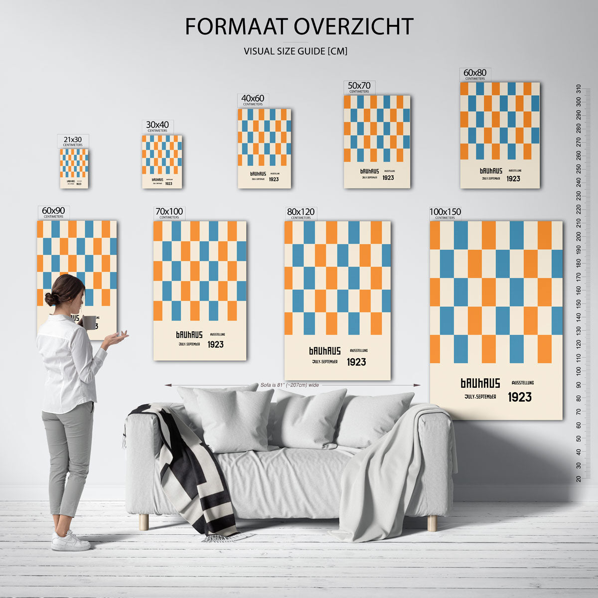 Kleurvlakken ritme Poster