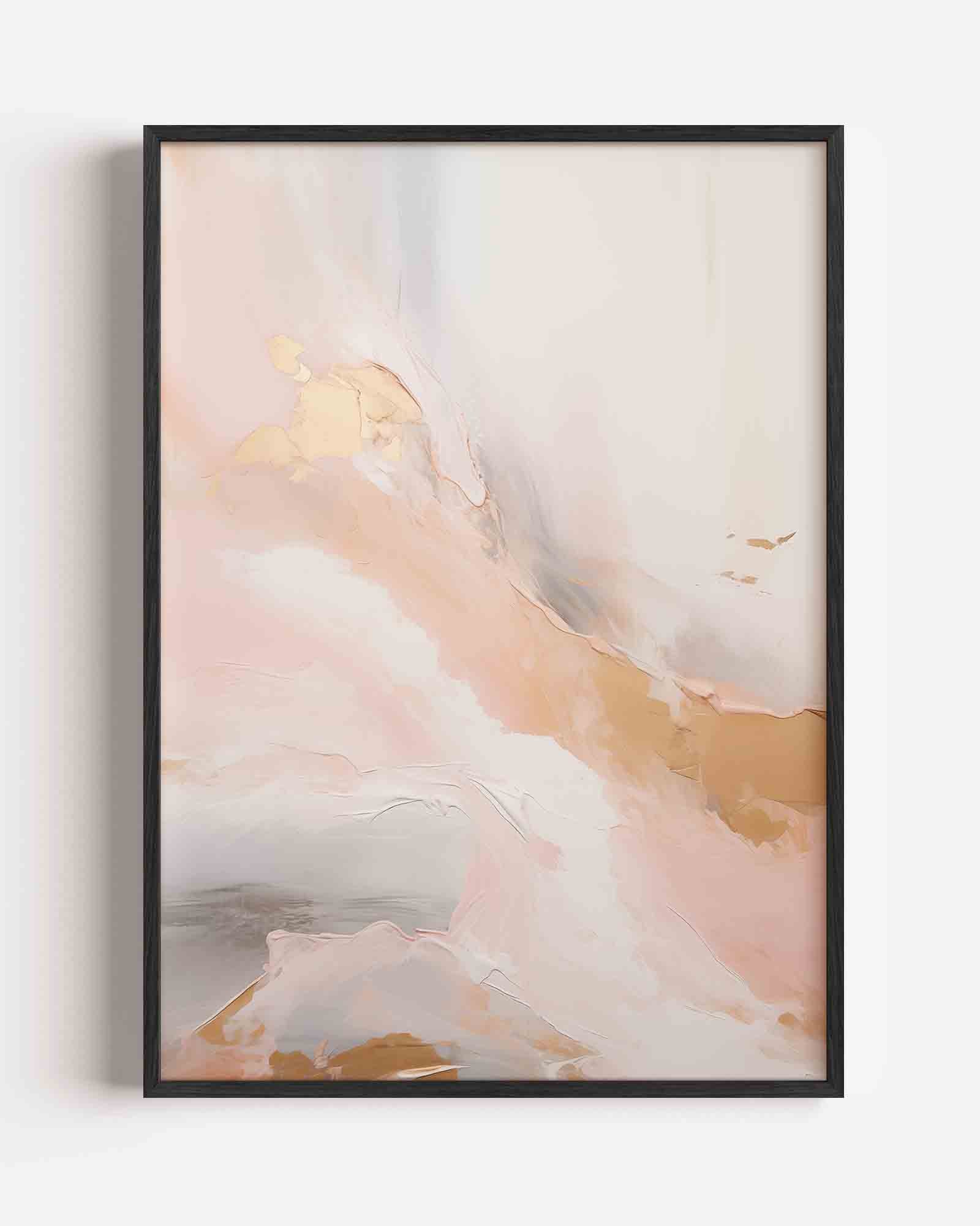 Abstracte pastel Poster