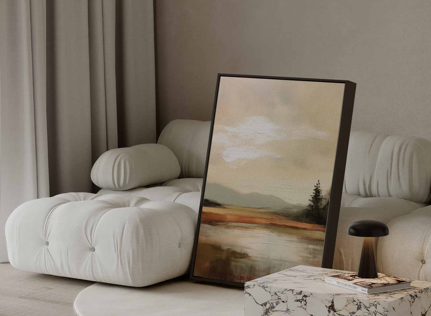 Rustieke Herfstlandschap Kunstwerk-canvas-dibond-plexiglas-wanddecoratie-WallArtistic