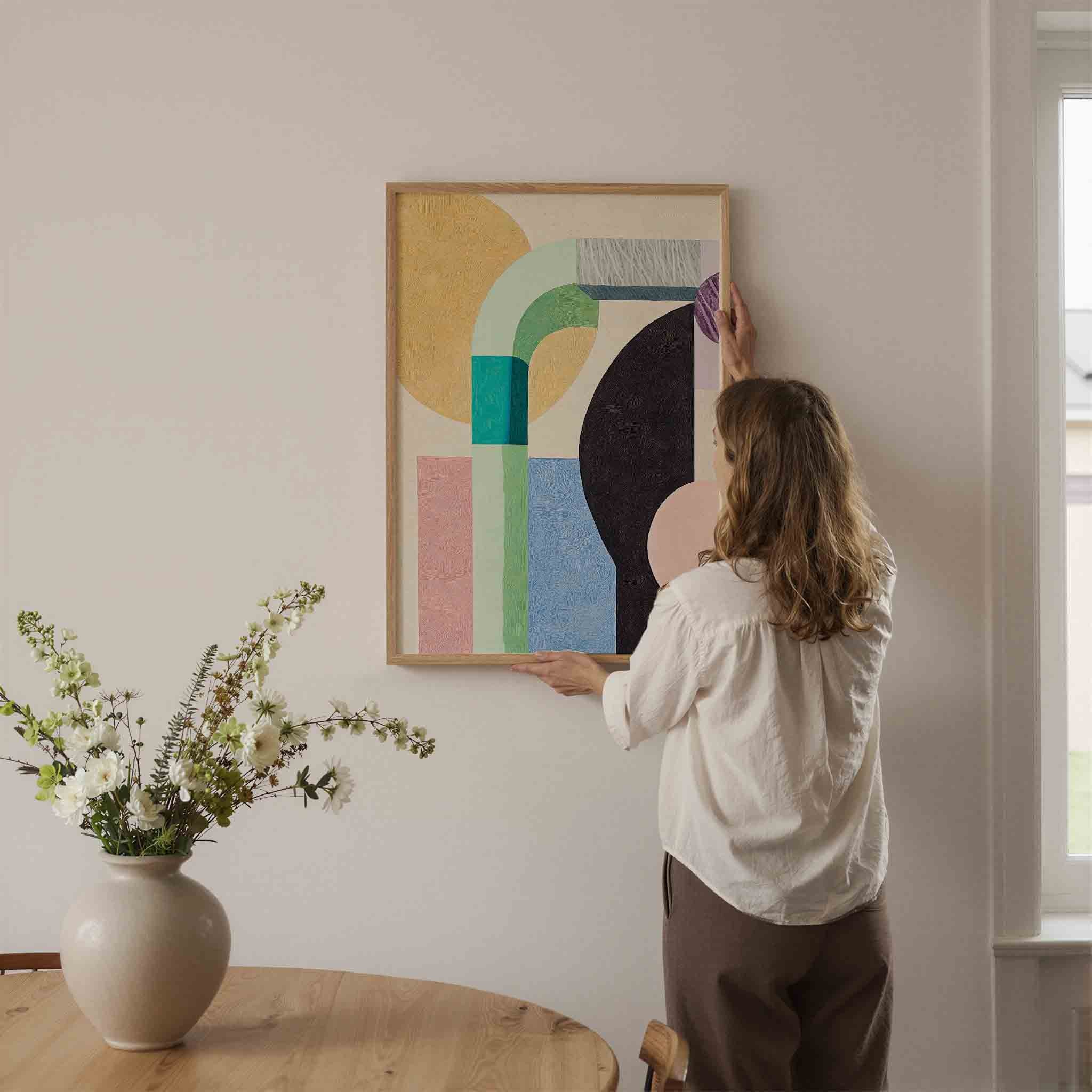 Abstracte vormen Poster