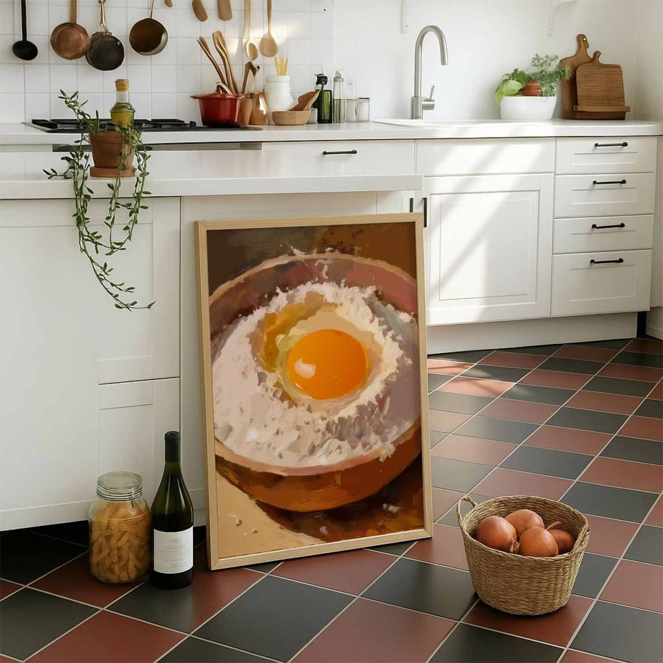Kunstzinnige Eierdop Schilderij Poster-WallArtistic