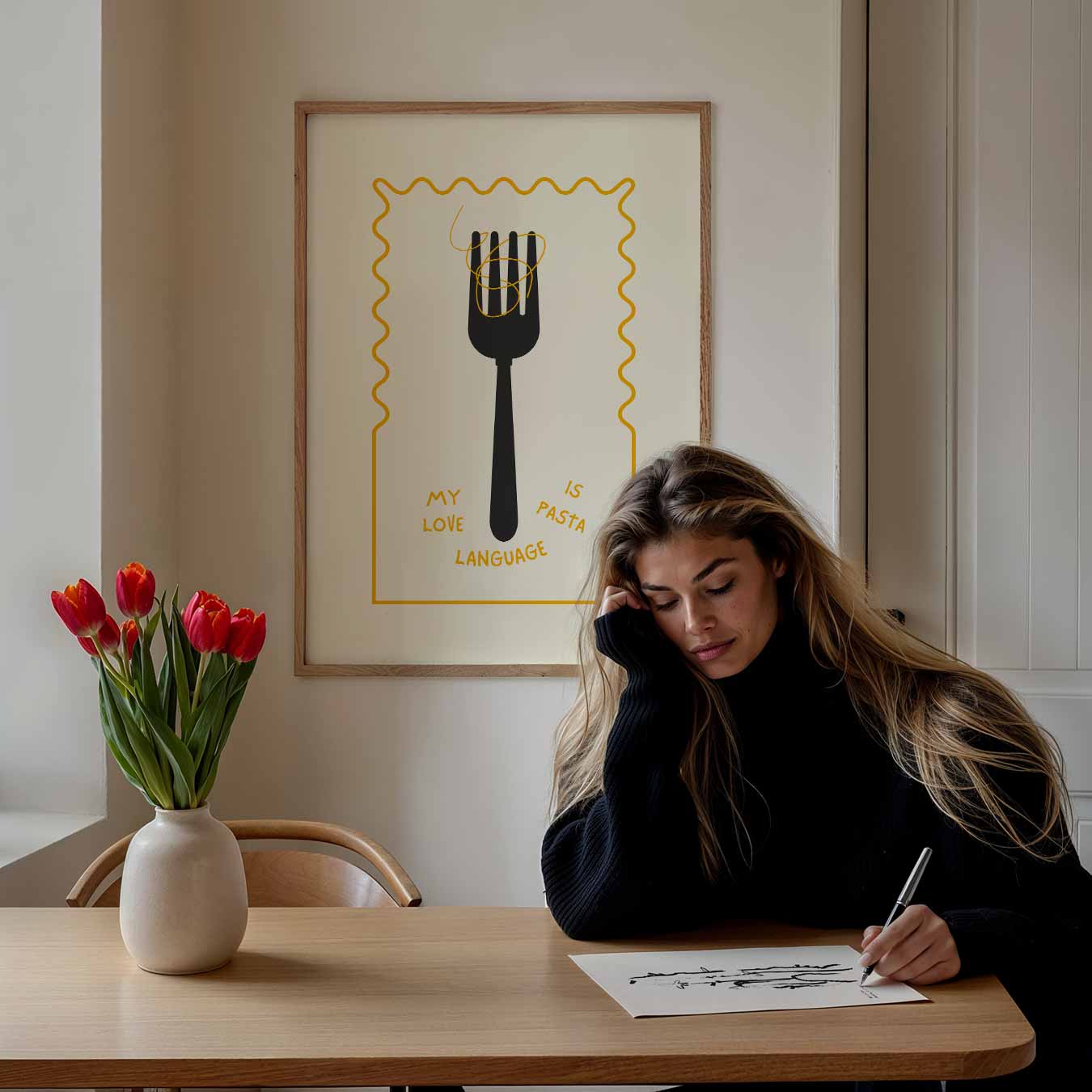 Pasta Liefdestaal Poster