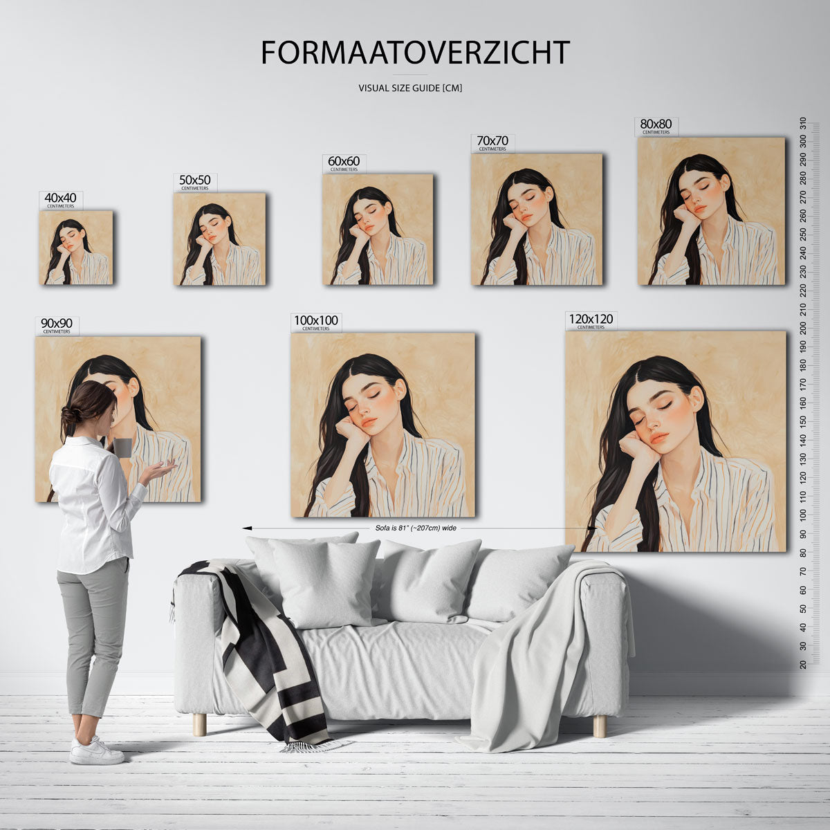Slapende vrouw Poster