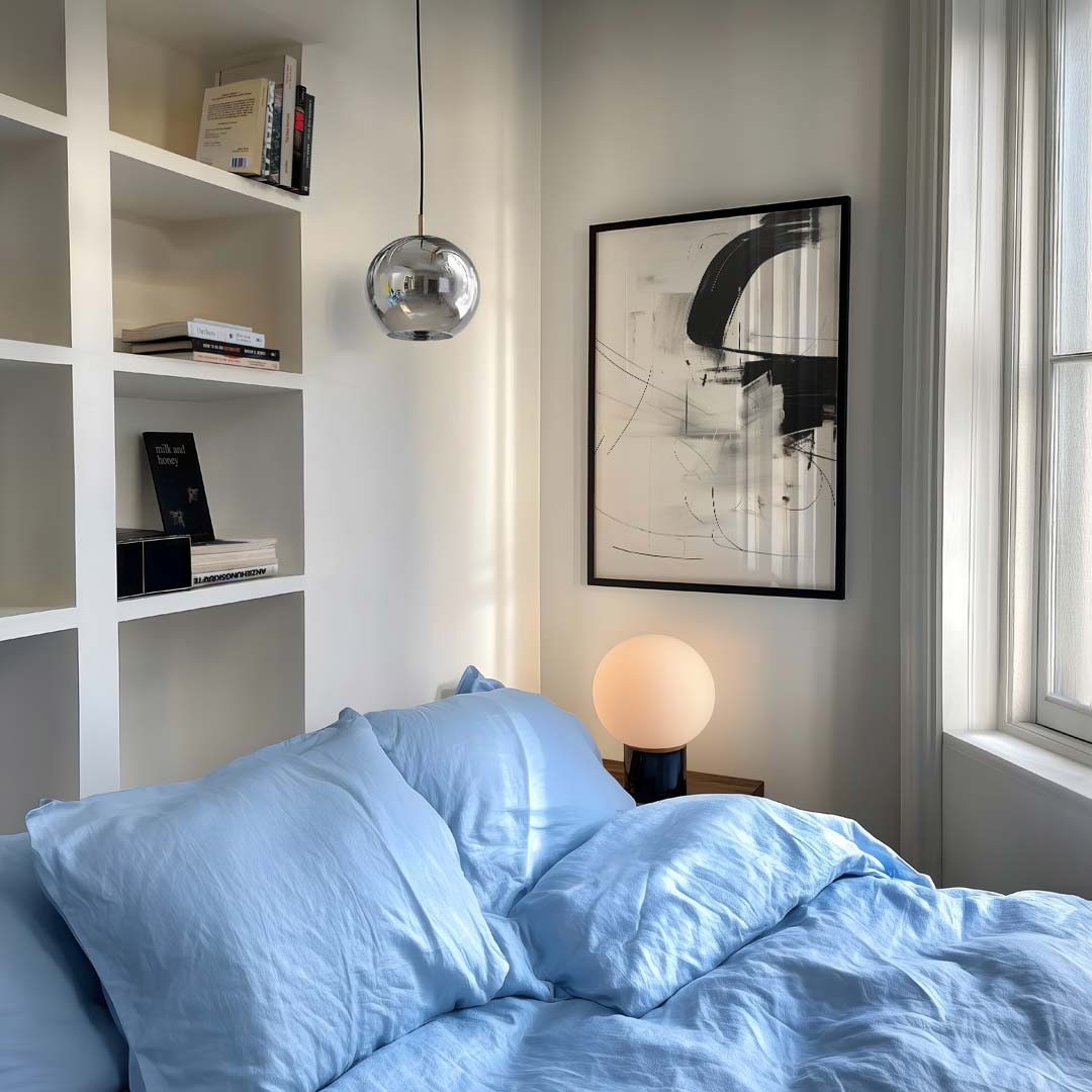 Moderne Abstracte Zwart-Wit Poster-WallArtistic