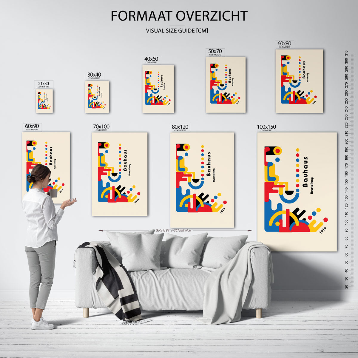 Vormen en kleurvlakken Poster