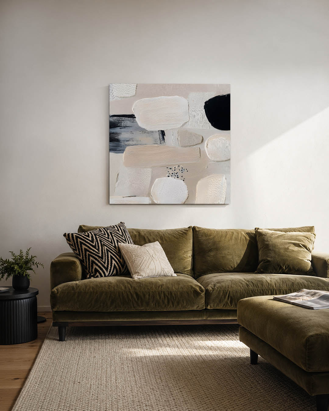 Organische vormen compositie Kunstwerk
