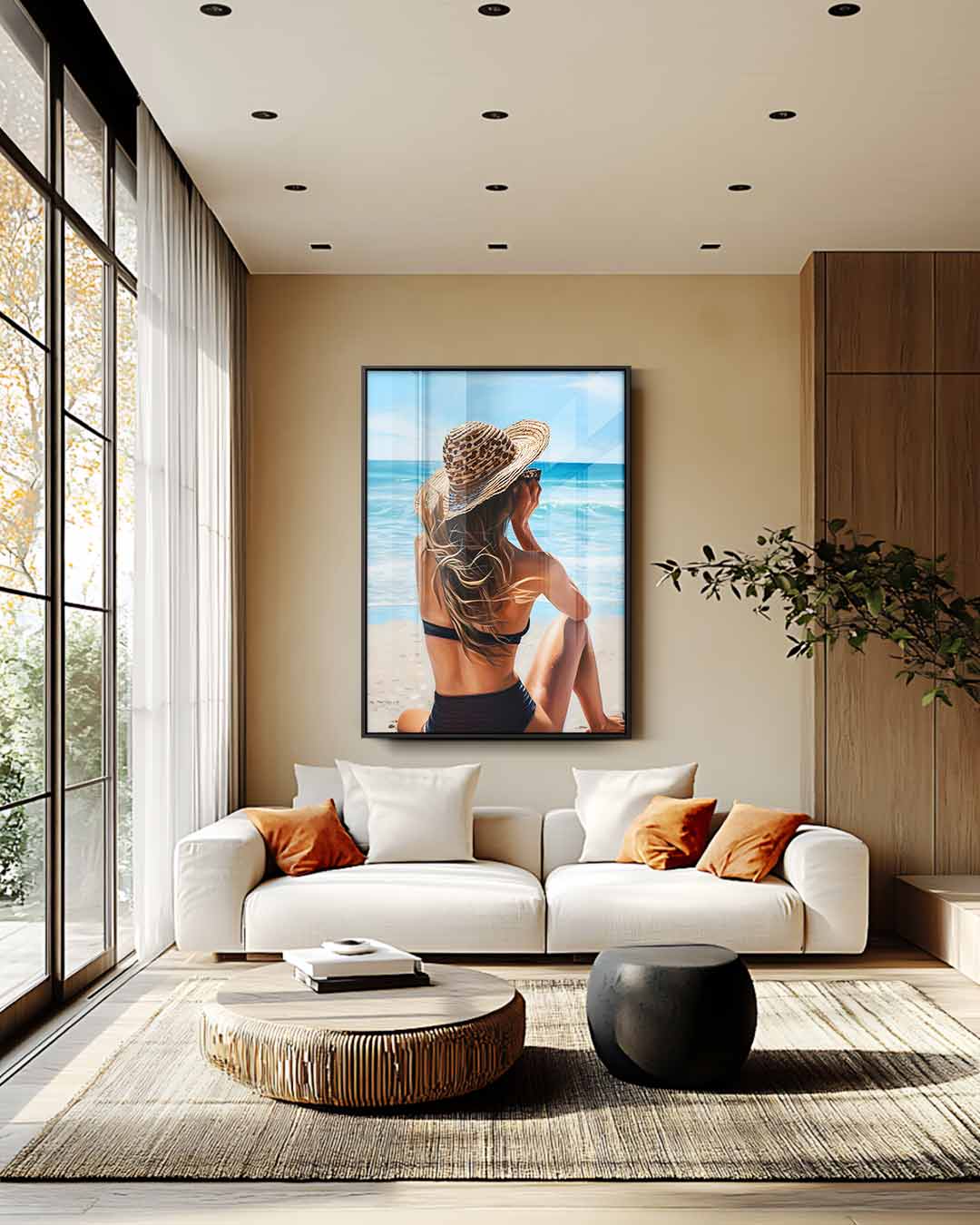 Zomerdromen aan Zee Kunstwerk-canvas-dibond-plexiglas-wanddecoratie-WallArtistic
