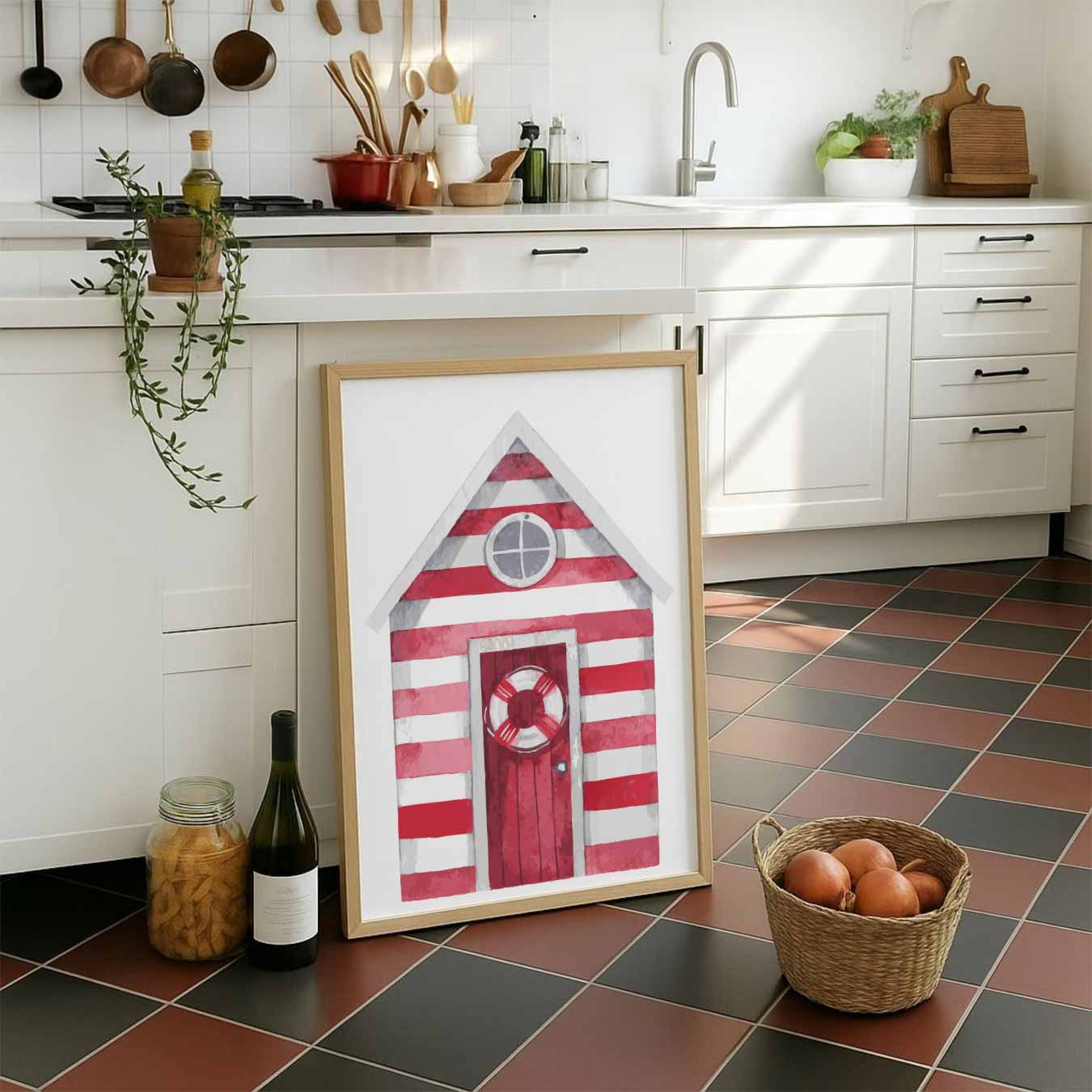 Strandhuisje Poster