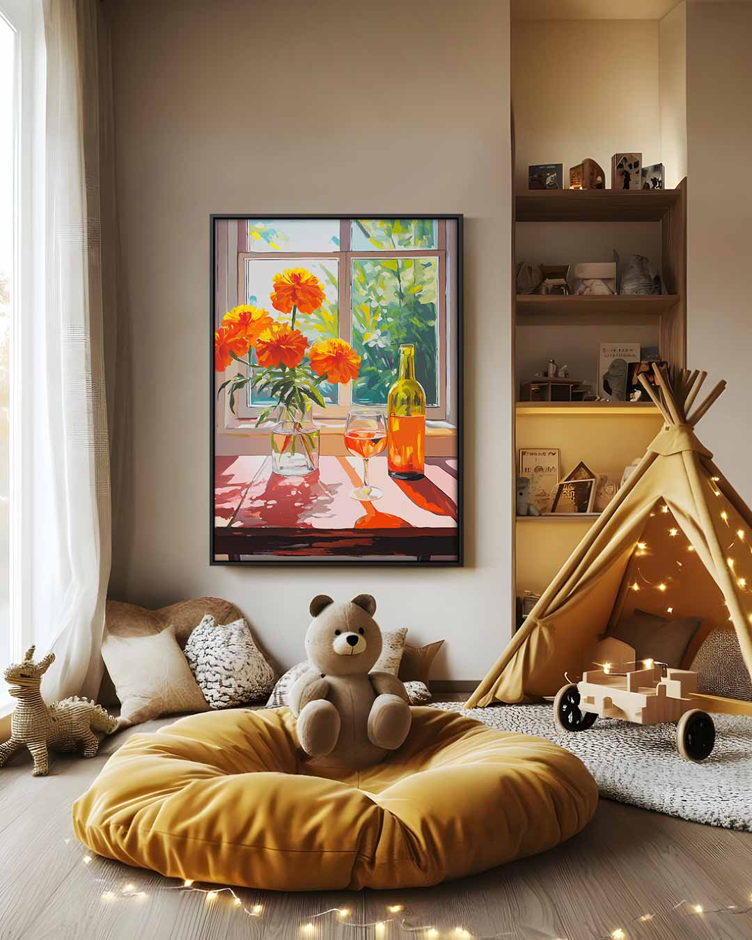 Fleurige Zomermiddag Kunstwerk-canvas-dibond-plexiglas-wanddecoratie-WallArtistic