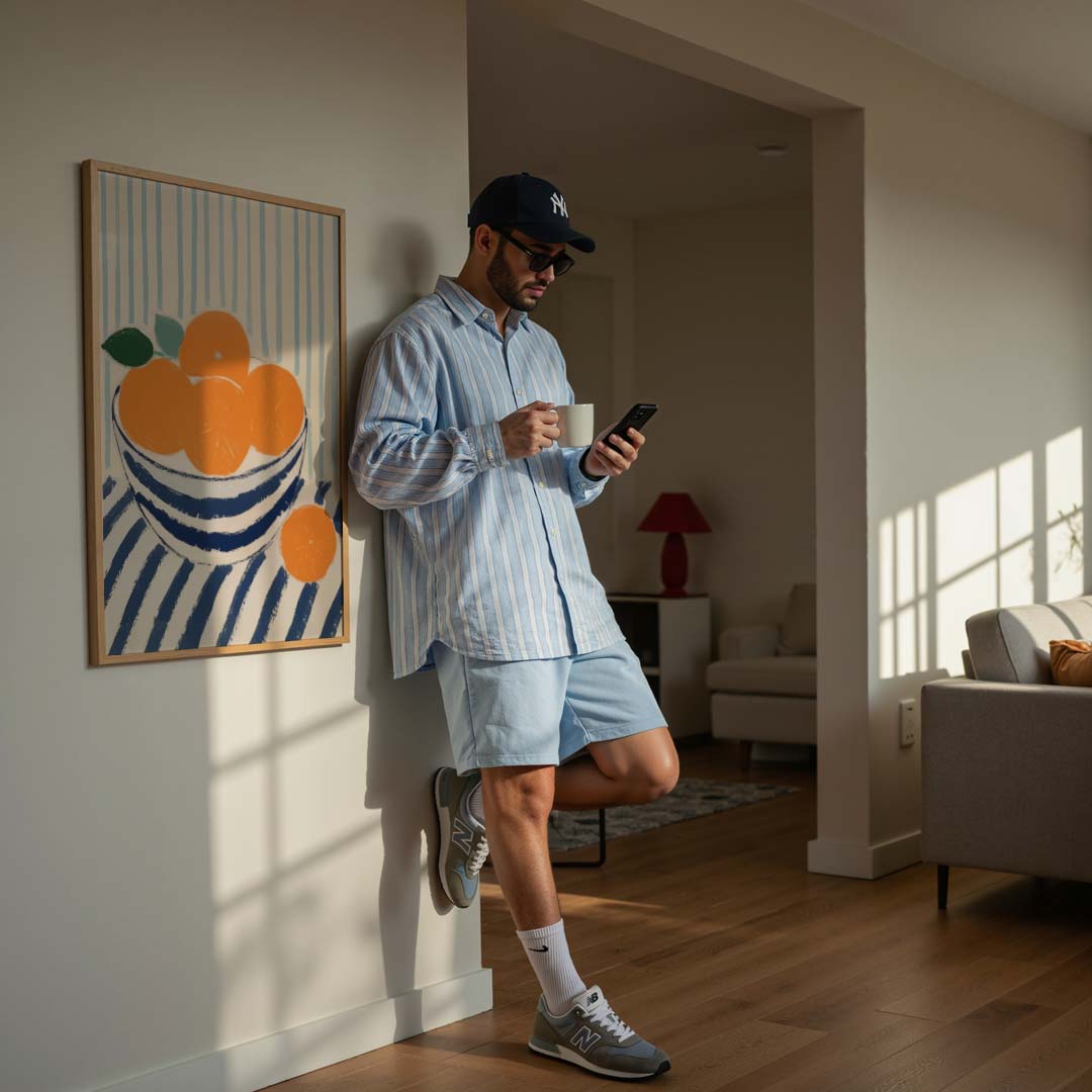 Zomerfrisse Sinaasappel Poster-WallArtistic