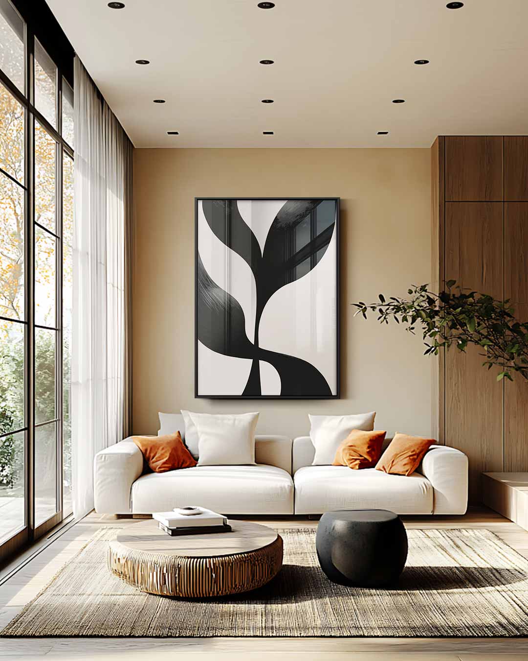 Minimalistische Elegantie Kunstwerk-canvas-dibond-plexiglas-wanddecoratie-WallArtistic