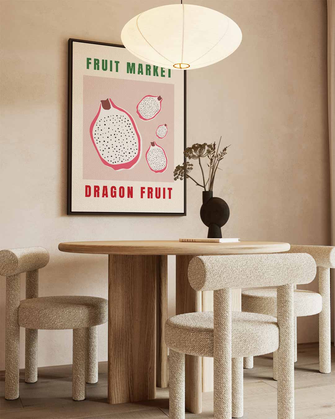 Dragon Fruit Poster Kunstwerk-canvas-dibond-plexiglas-wanddecoratie-WallArtistic