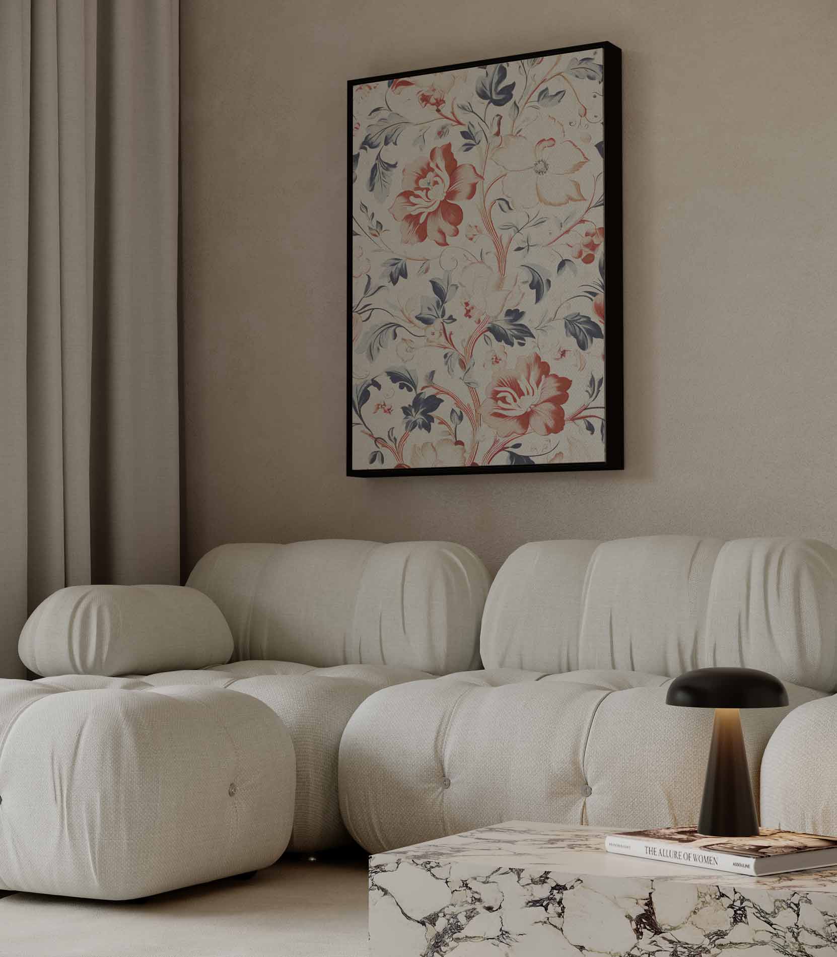 Bloemenpracht op Canvas Kunstwerk-canvas-dibond-plexiglas-wanddecoratie-WallArtistic