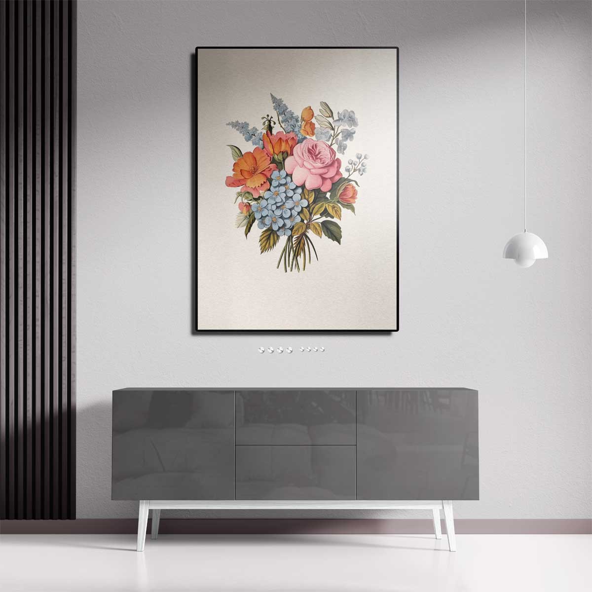 Bloemenpracht in Pasteltinten Kunstwerk-canvas-dibond-plexiglas-wanddecoratie-WallArtistic