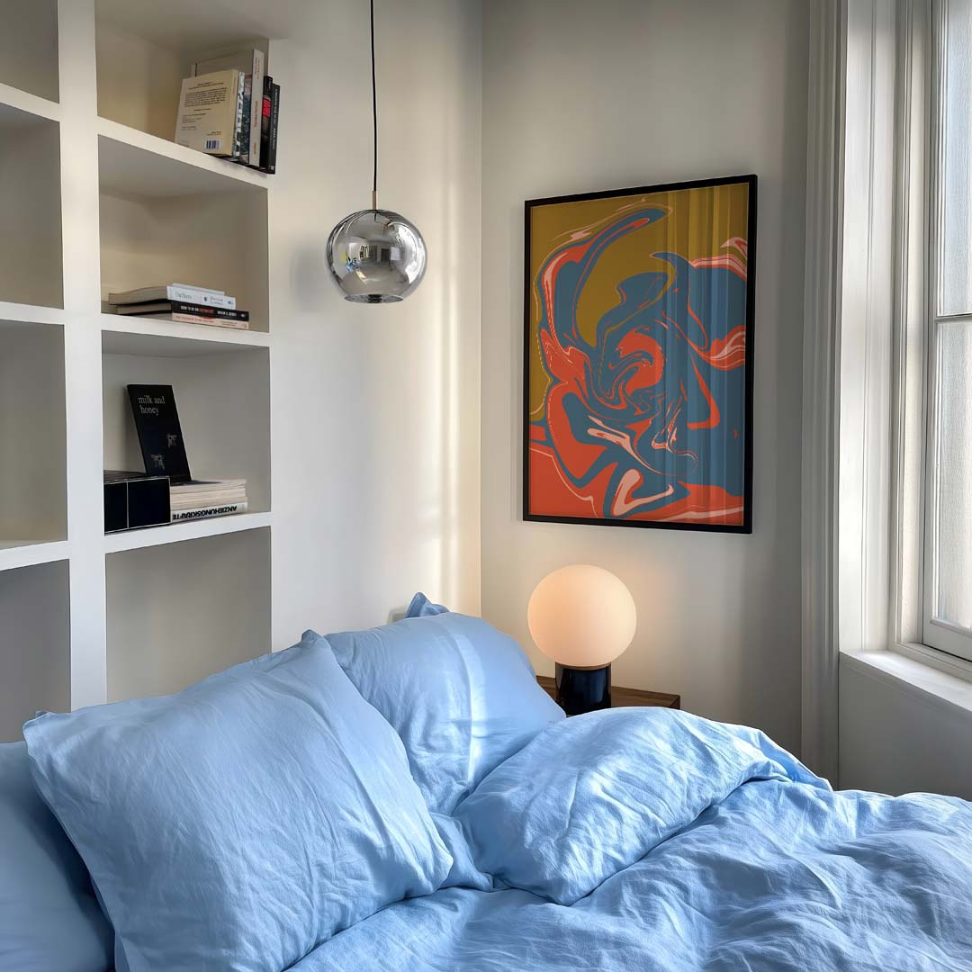 Moderne Swirl Kunstposter-WallArtistic