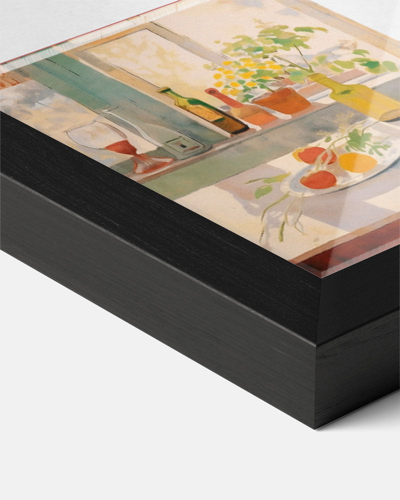 Gezellige Keukenraam Poster-WallArtistic