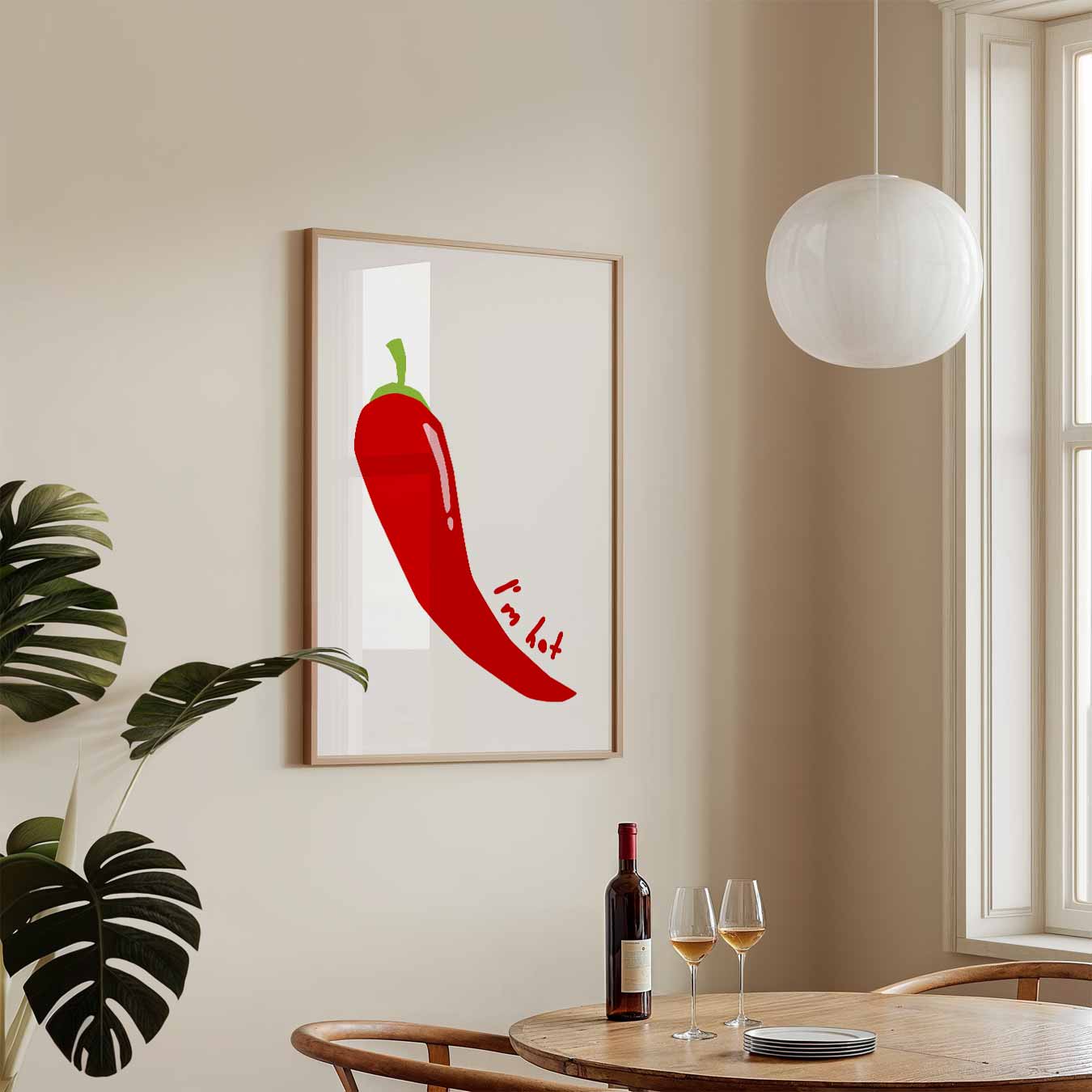 Spicy Red Chili Poster-WallArtistic