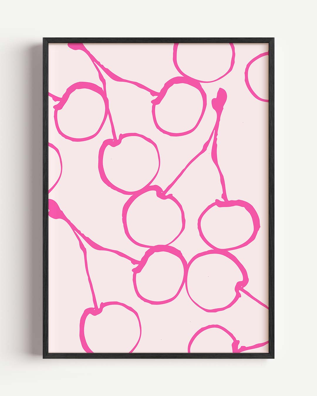 Speelse Kersen Poster-WallArtistic