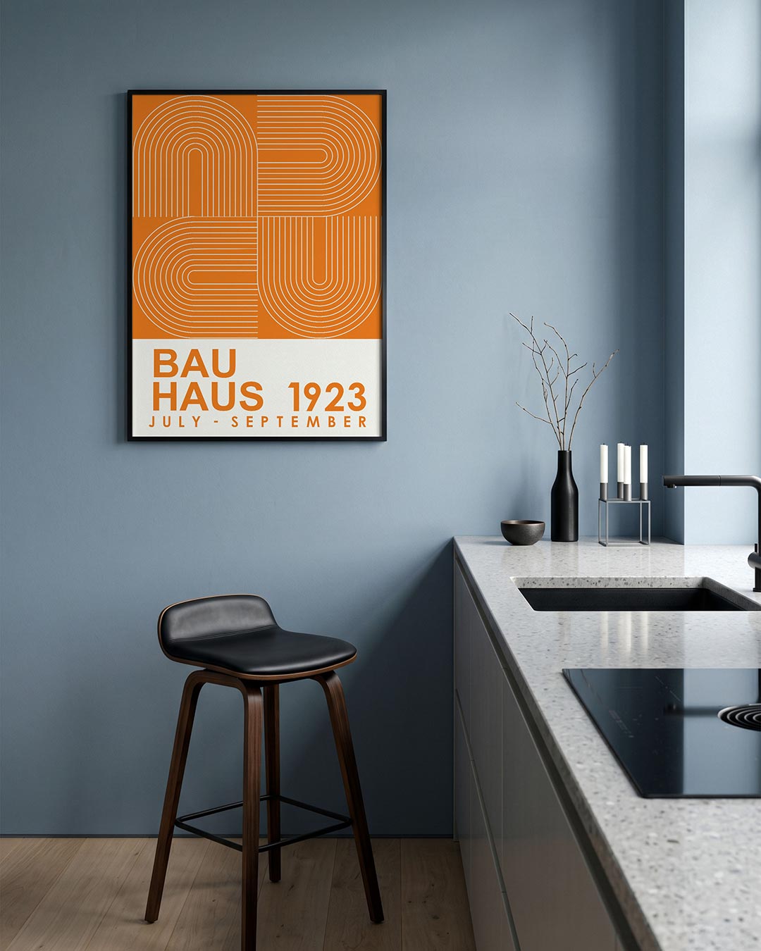 Lijnen en vlakkenspel Poster