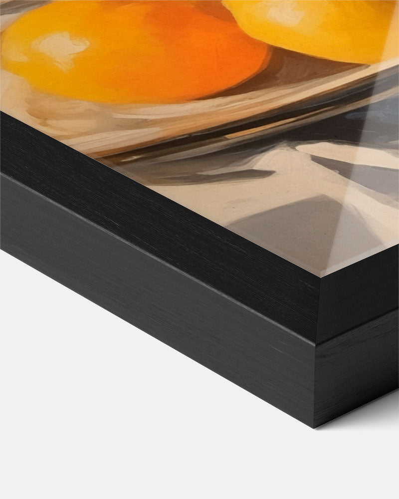 Zonnige Citrus & Glas Stilleven Poster-WallArtistic