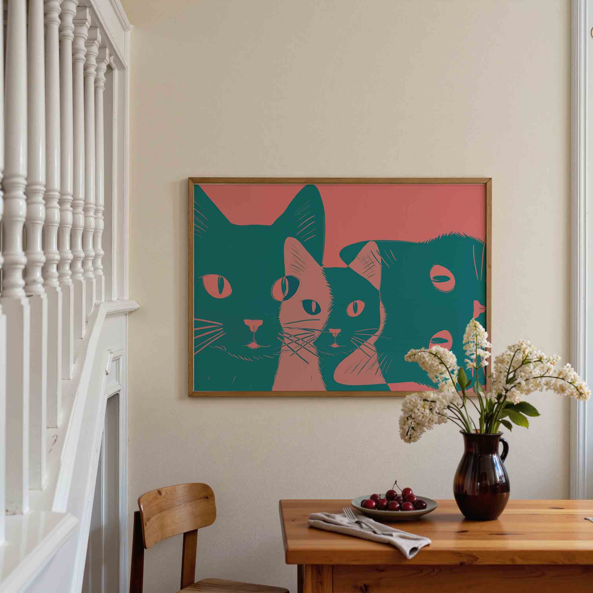 Katten trio Poster