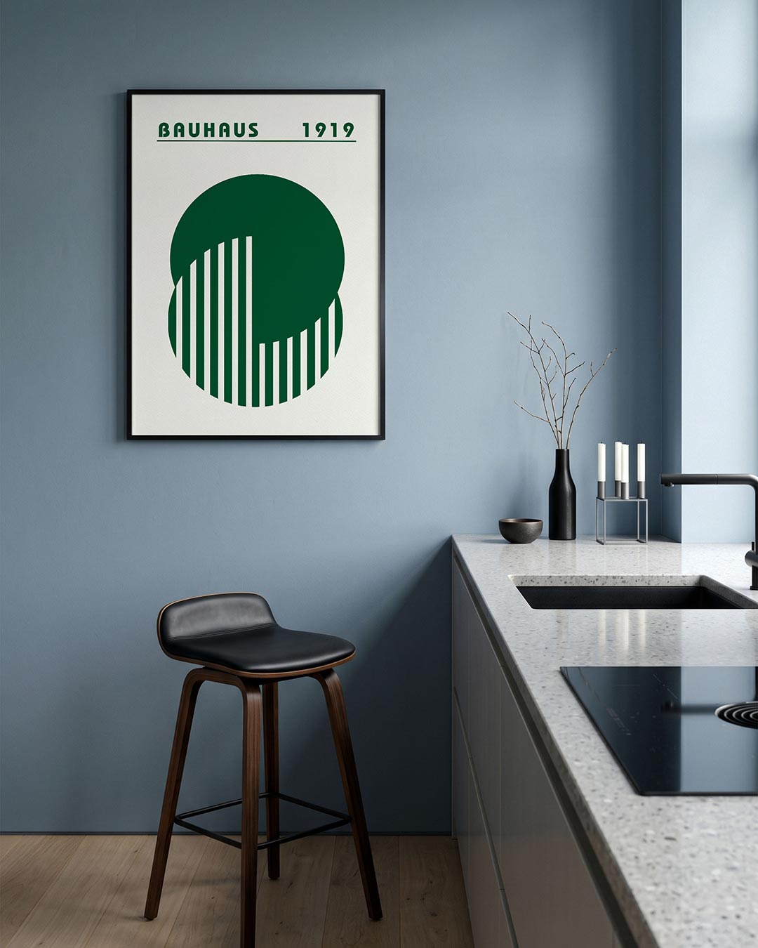Cirkel en lijnen Poster