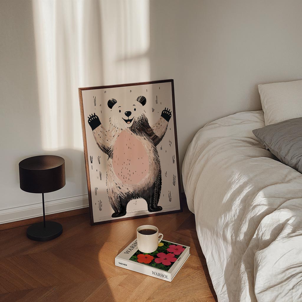 Vrolijke Panda Poster