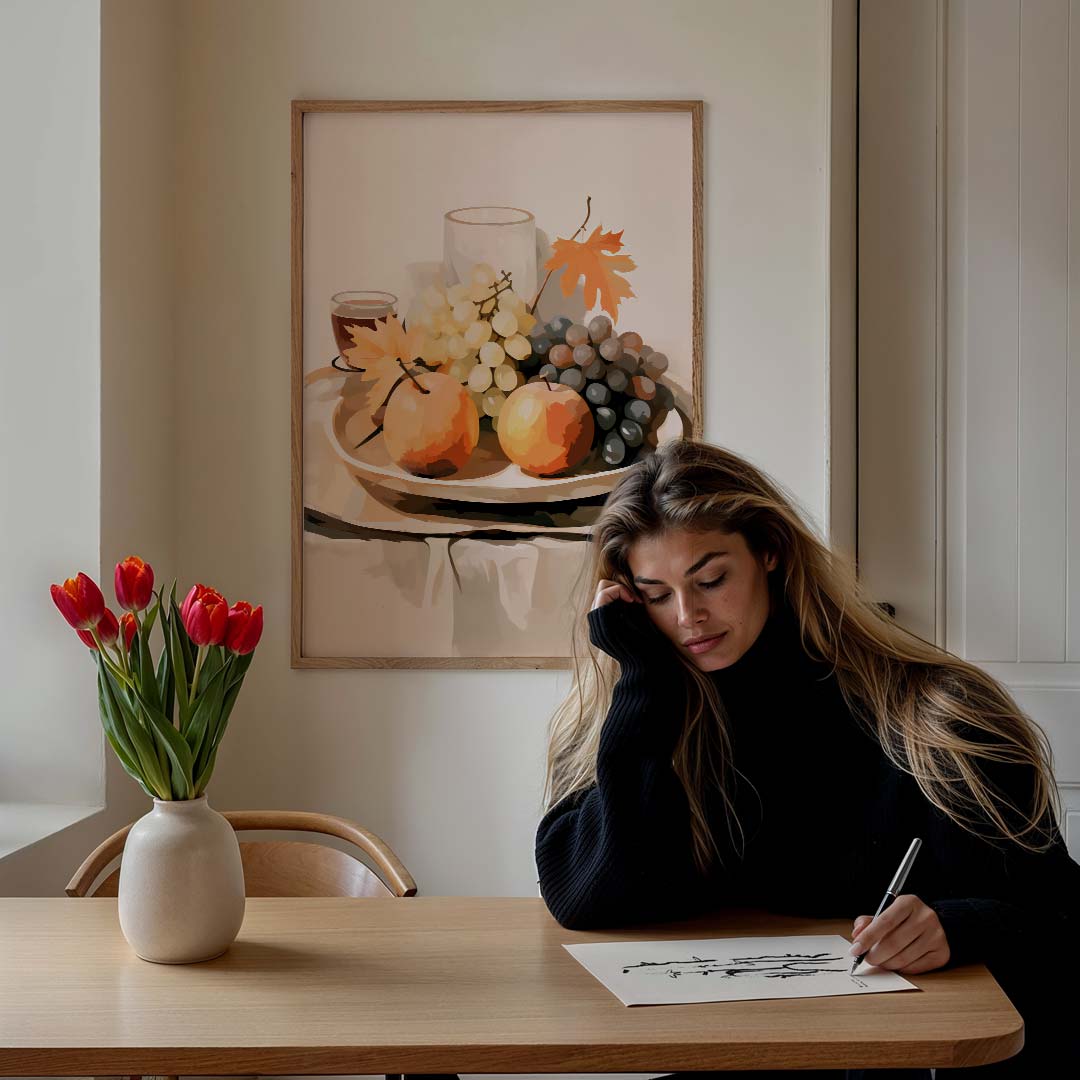 Herfstig Stilleven met Fruit Poster-WallArtistic
