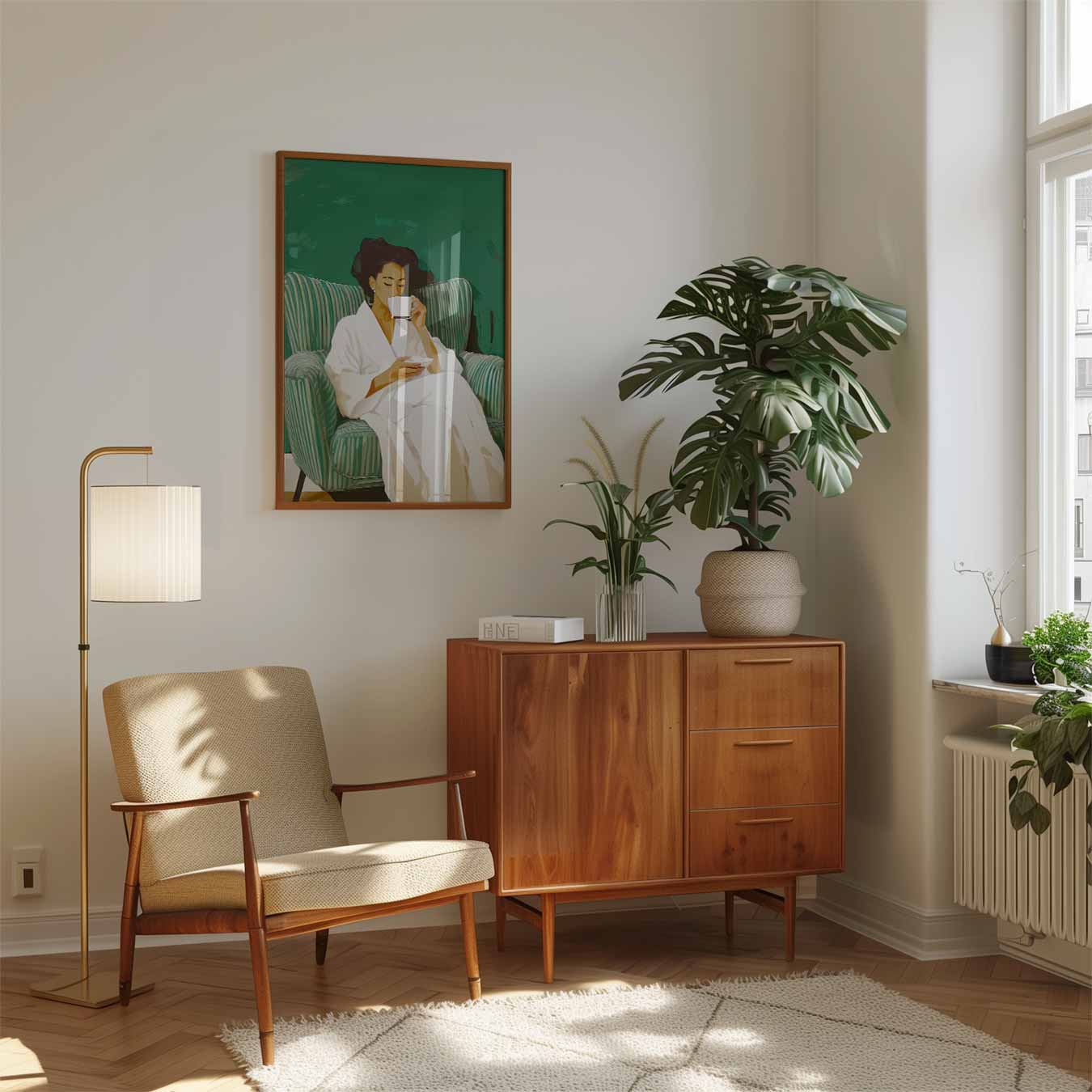 Ontspannen Ochtendmoment Poster