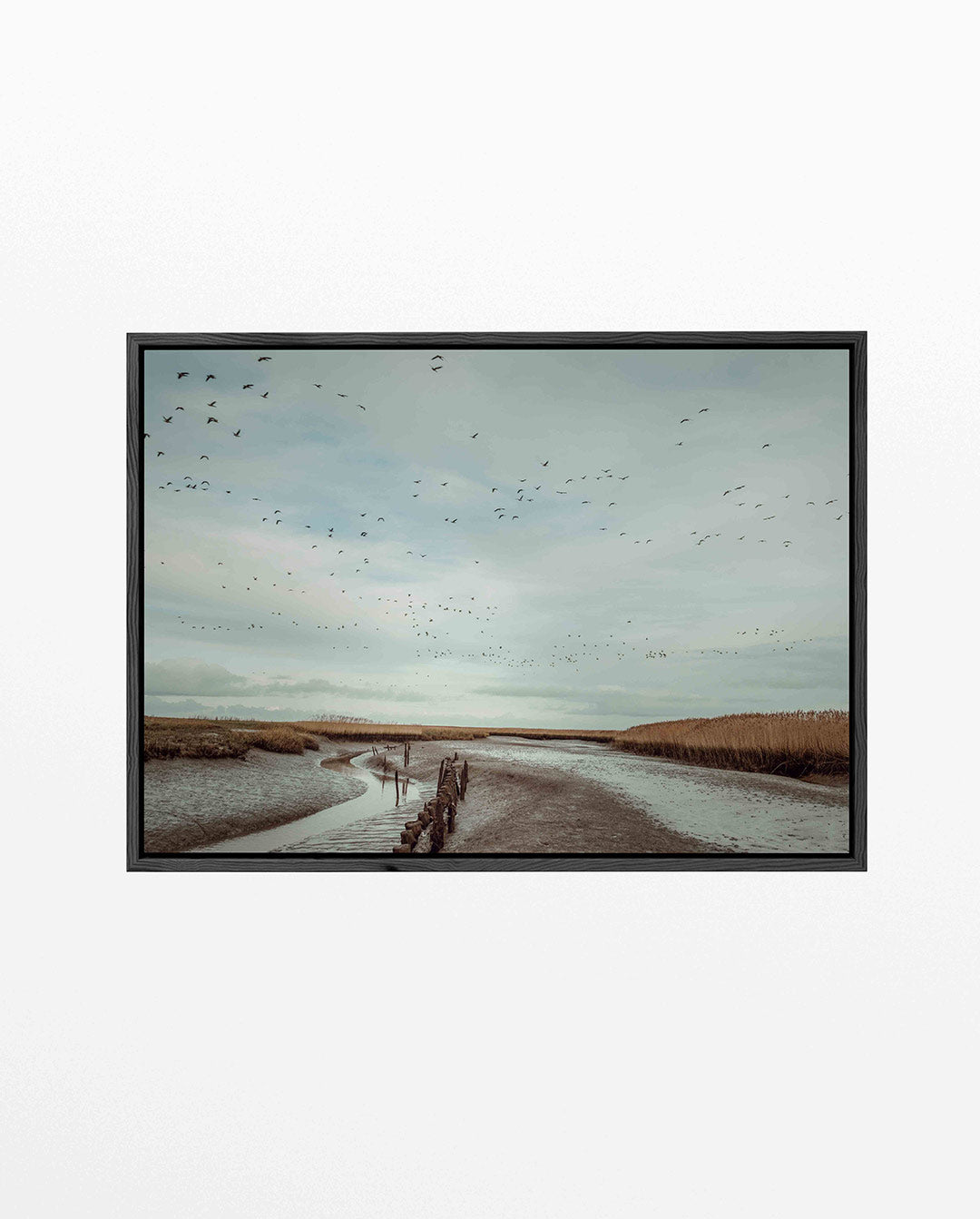Vogelvlucht over landschap Kunstwerk