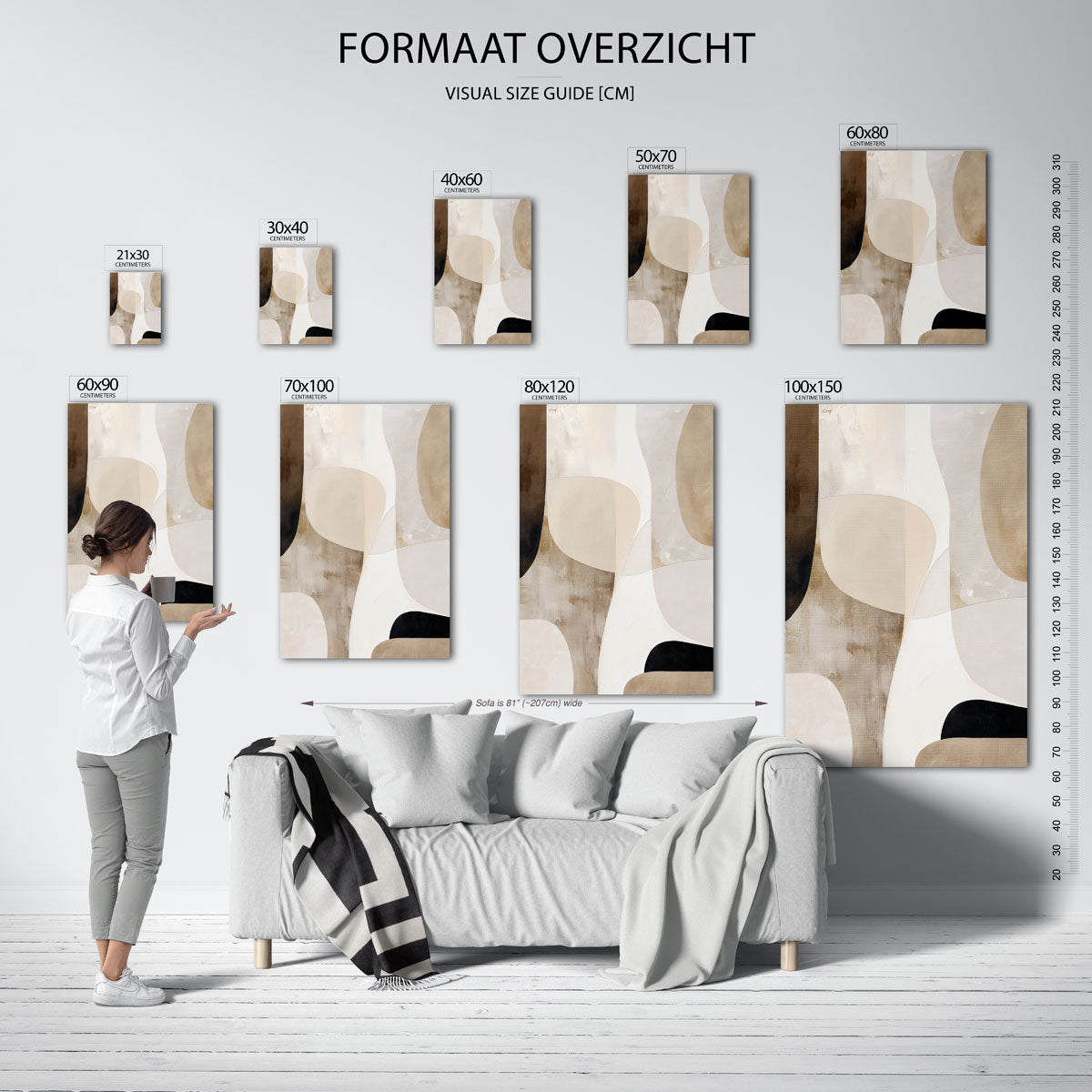 Abstracte vormen Poster