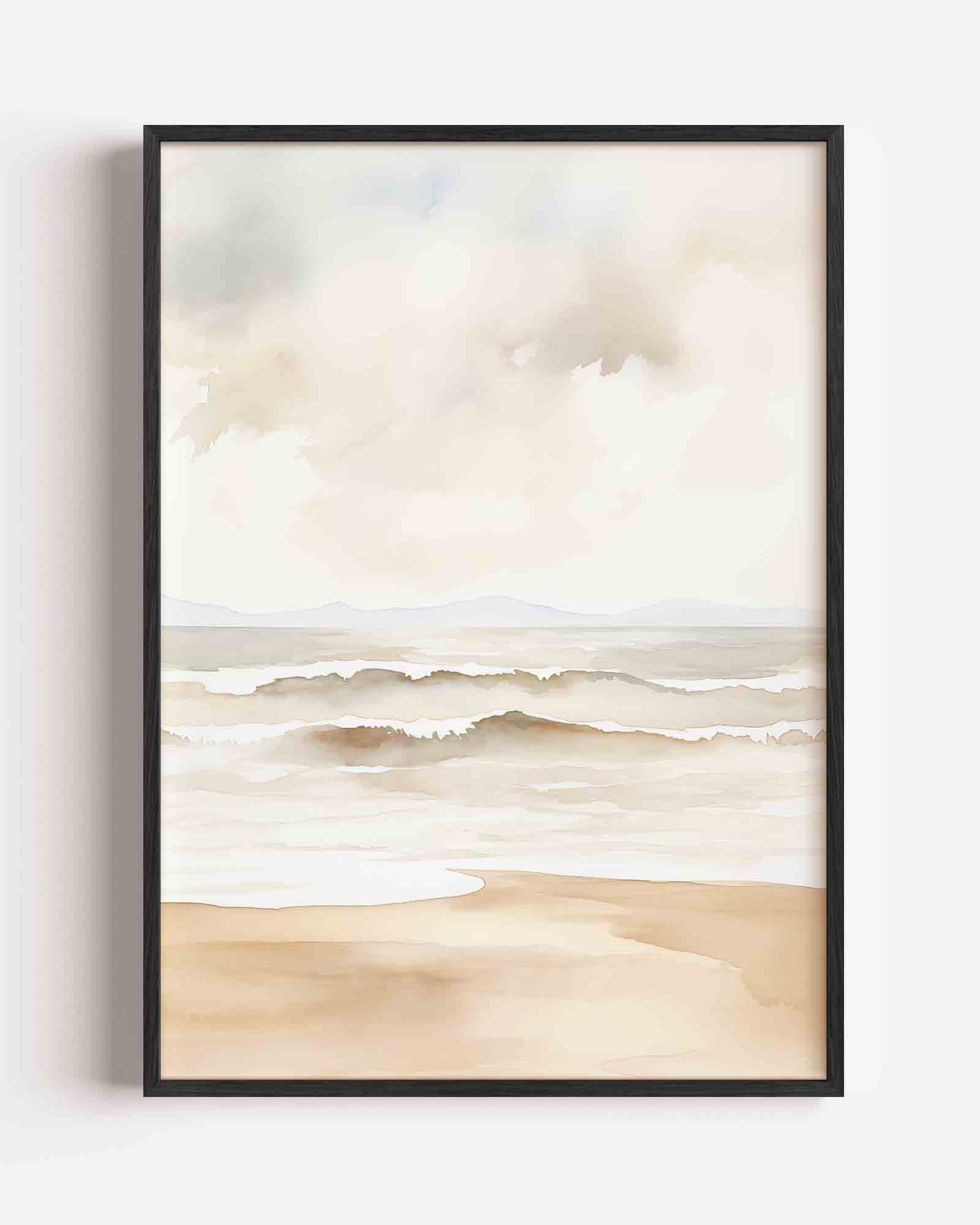 Strand en zee Poster