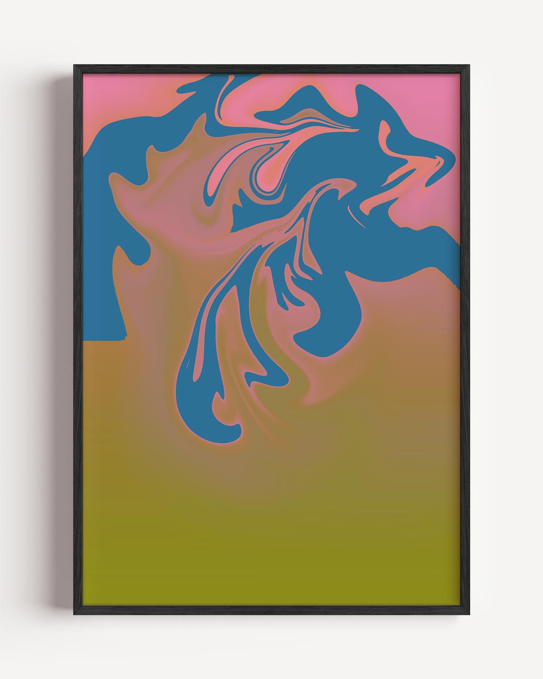 Vloeiende Kleurenpracht Poster-WallArtistic