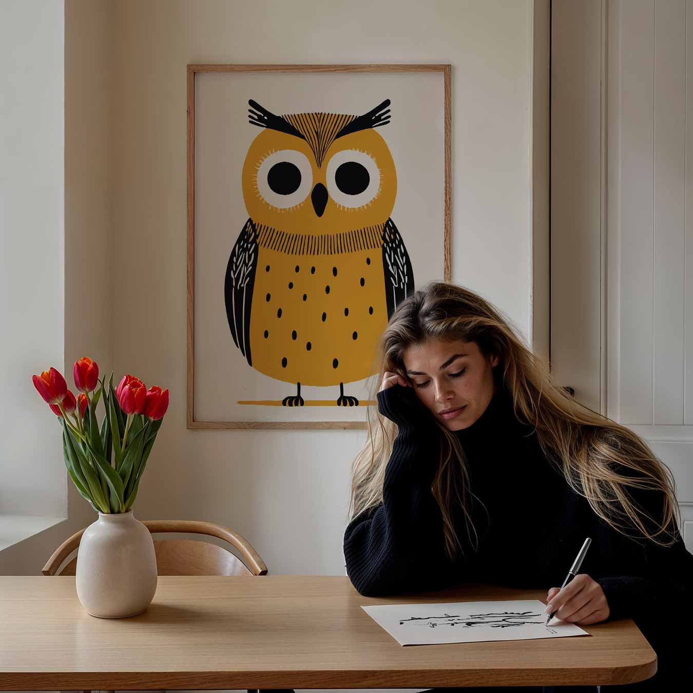 Schattige Uil Poster